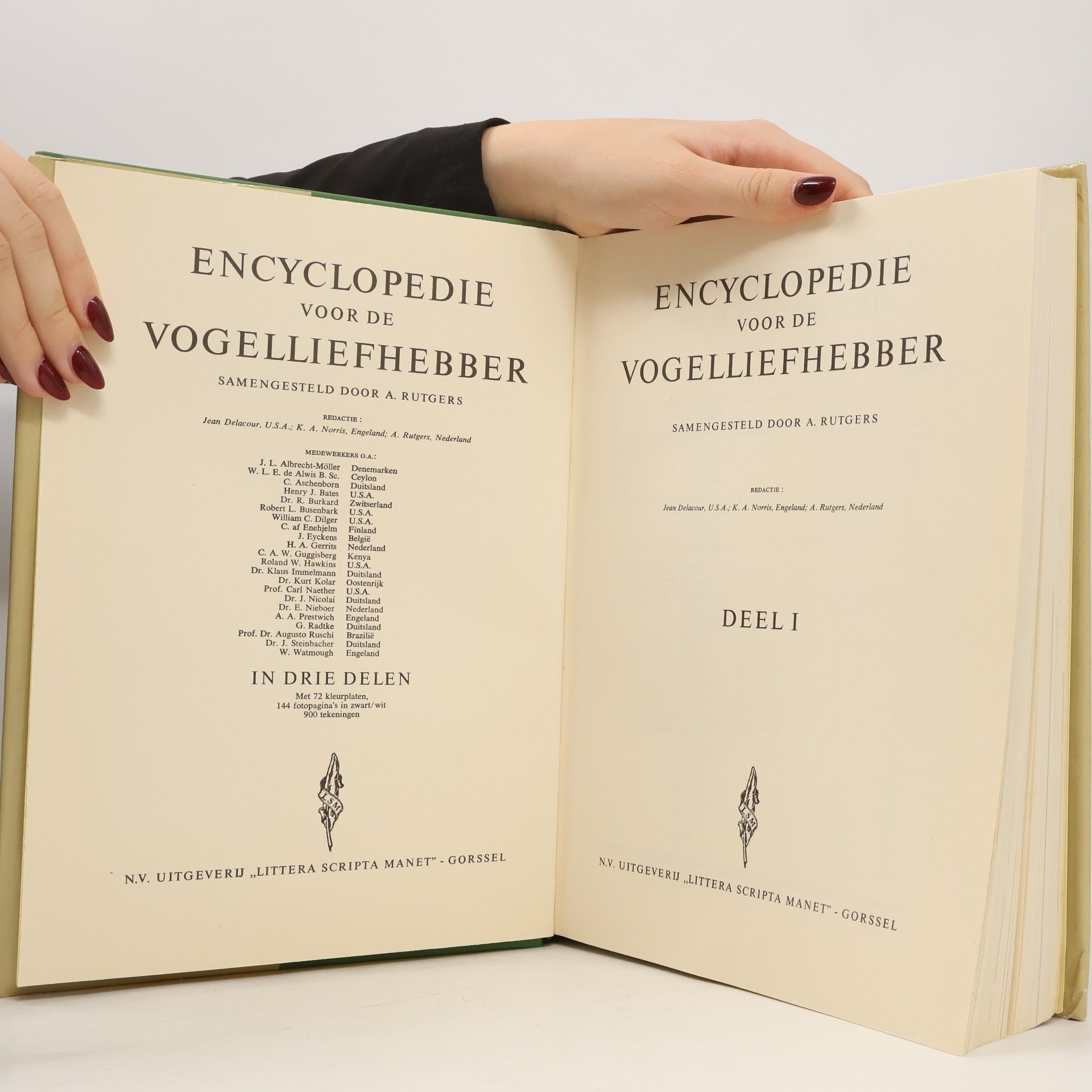 Abram Rutgers Enzyklopädie für den Vogelliebhaber I.