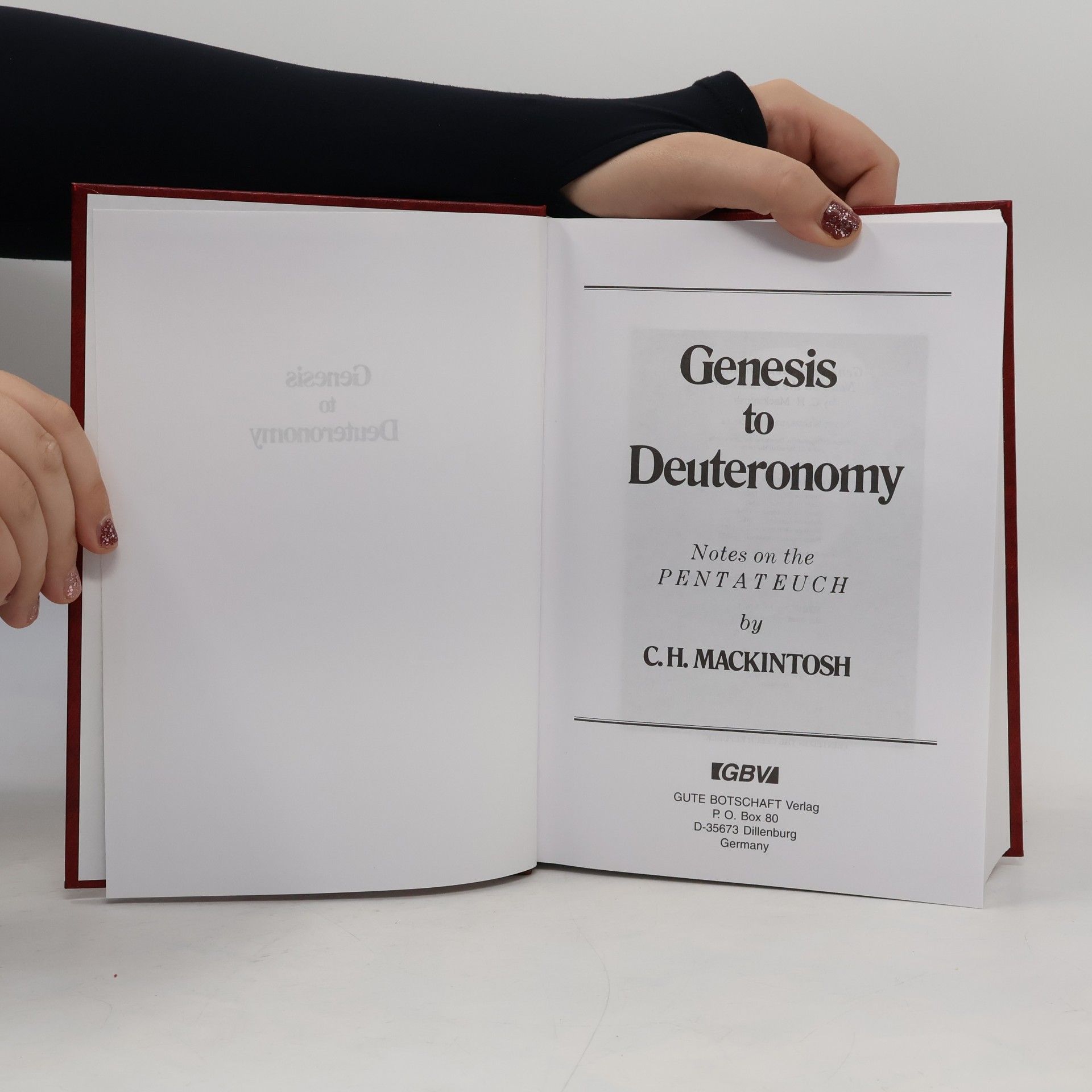 C.H. Mackintosh Genesis to Deuteronomy