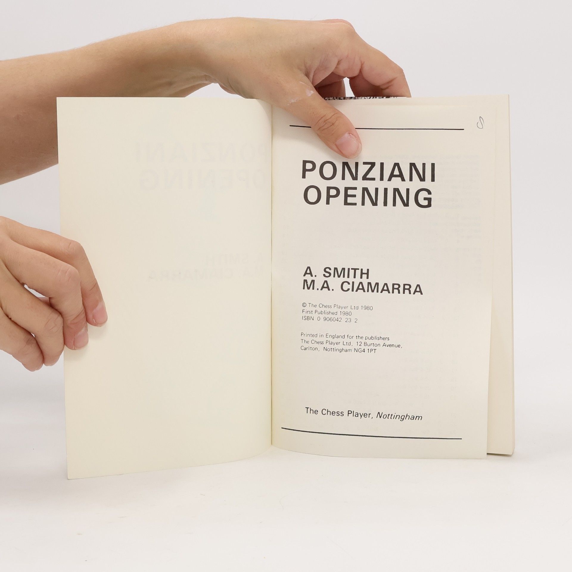 A. Smith Ponziani Opening