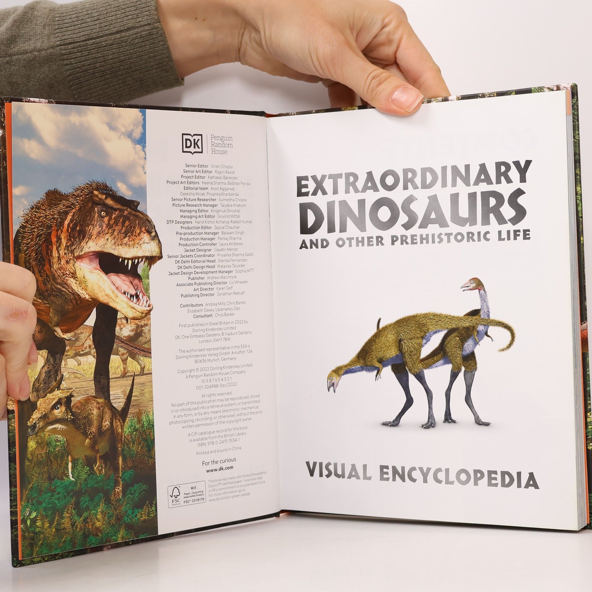 D.K. Publishing Extraordinary Dinosaurs and Other Prehistoric Life Visual Encyclopedia