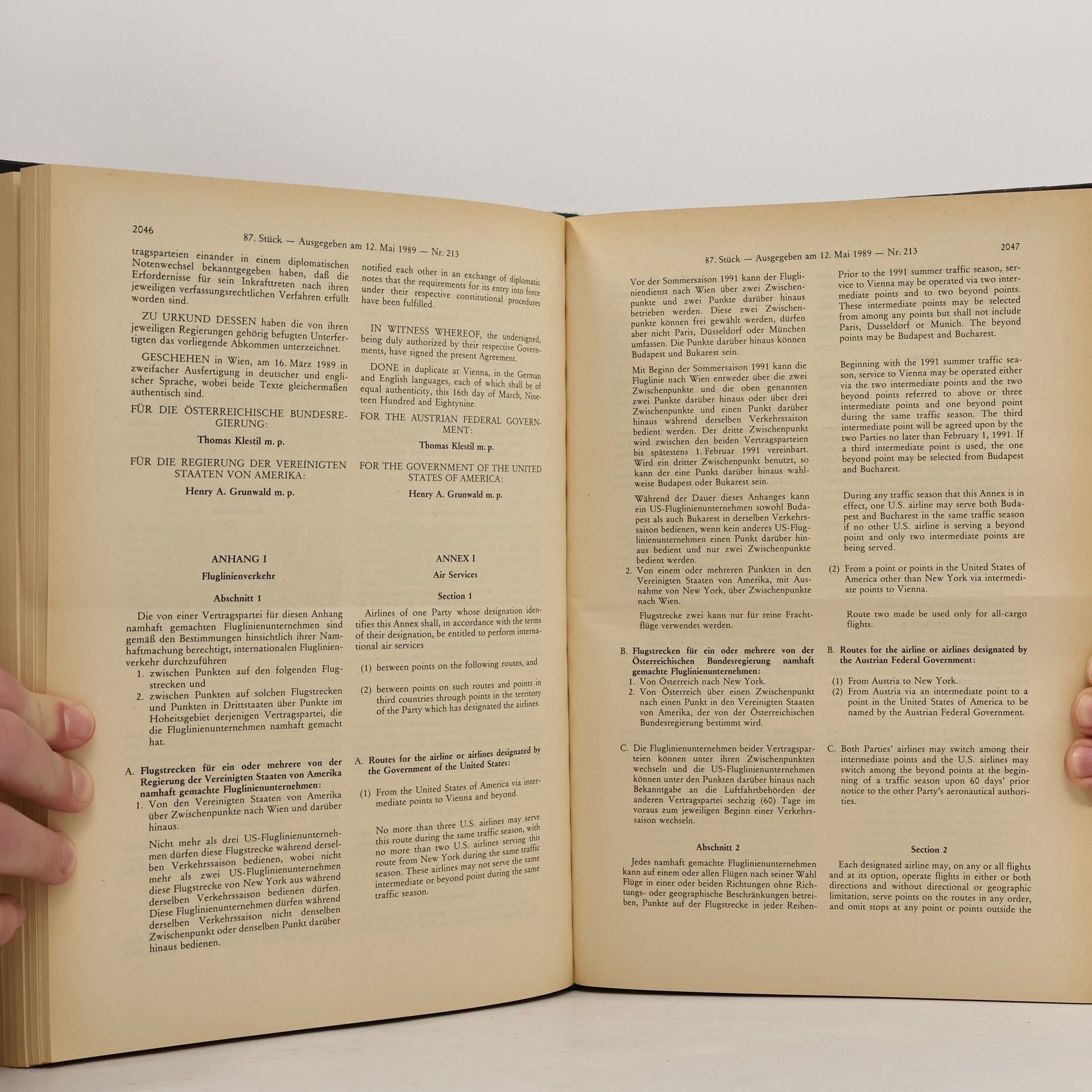 Various authors BGBl. 1989 II.