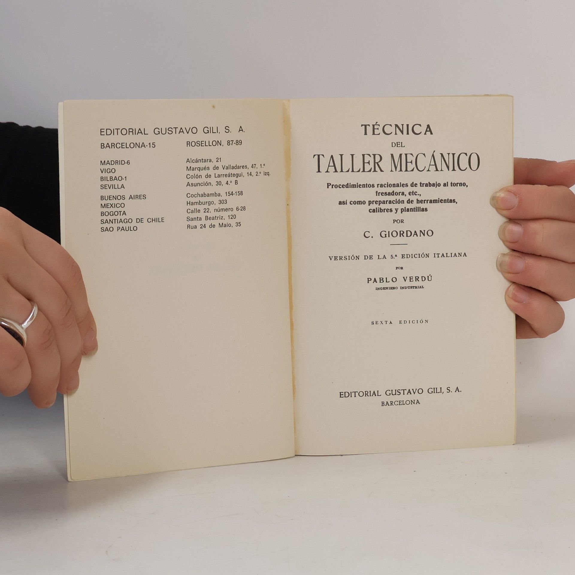 G. Giordano Técnica del taller mecánico