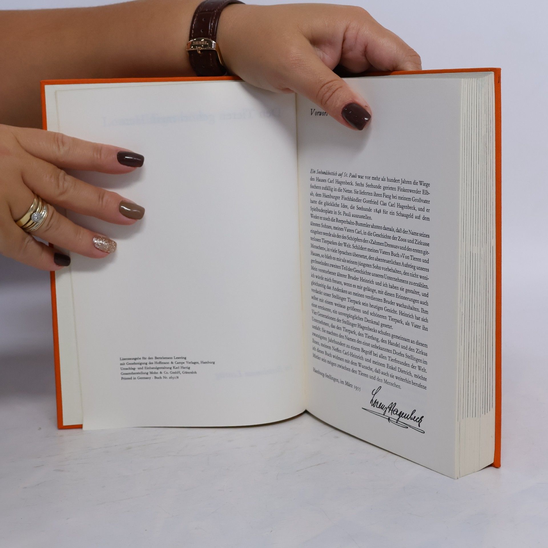 Lorenz Hagenbeck Den Tieren gehört mein Herz