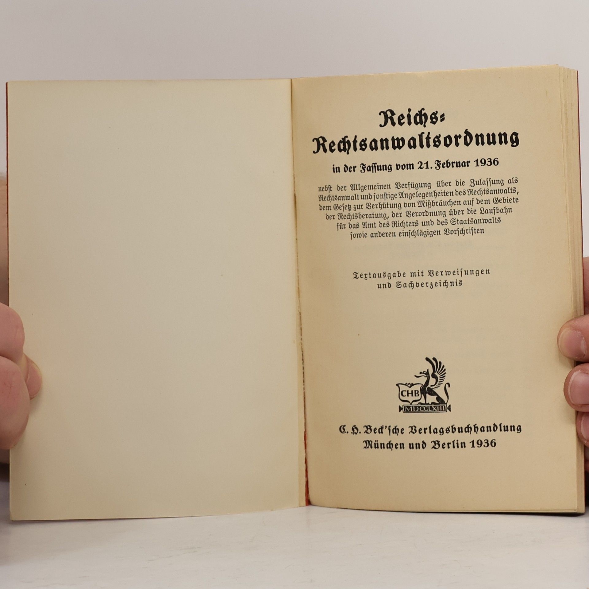 Autorenkollektiv Reichs-Rechtsanwaltsordnung