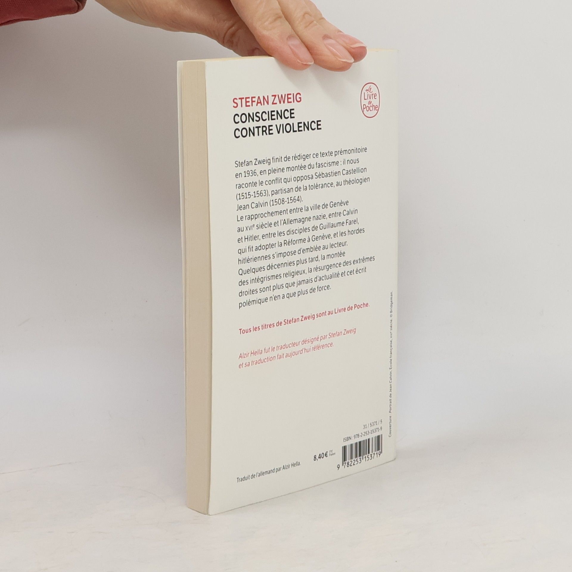 Stefan Zweig Le Livre de Poche: Conscience contre violence