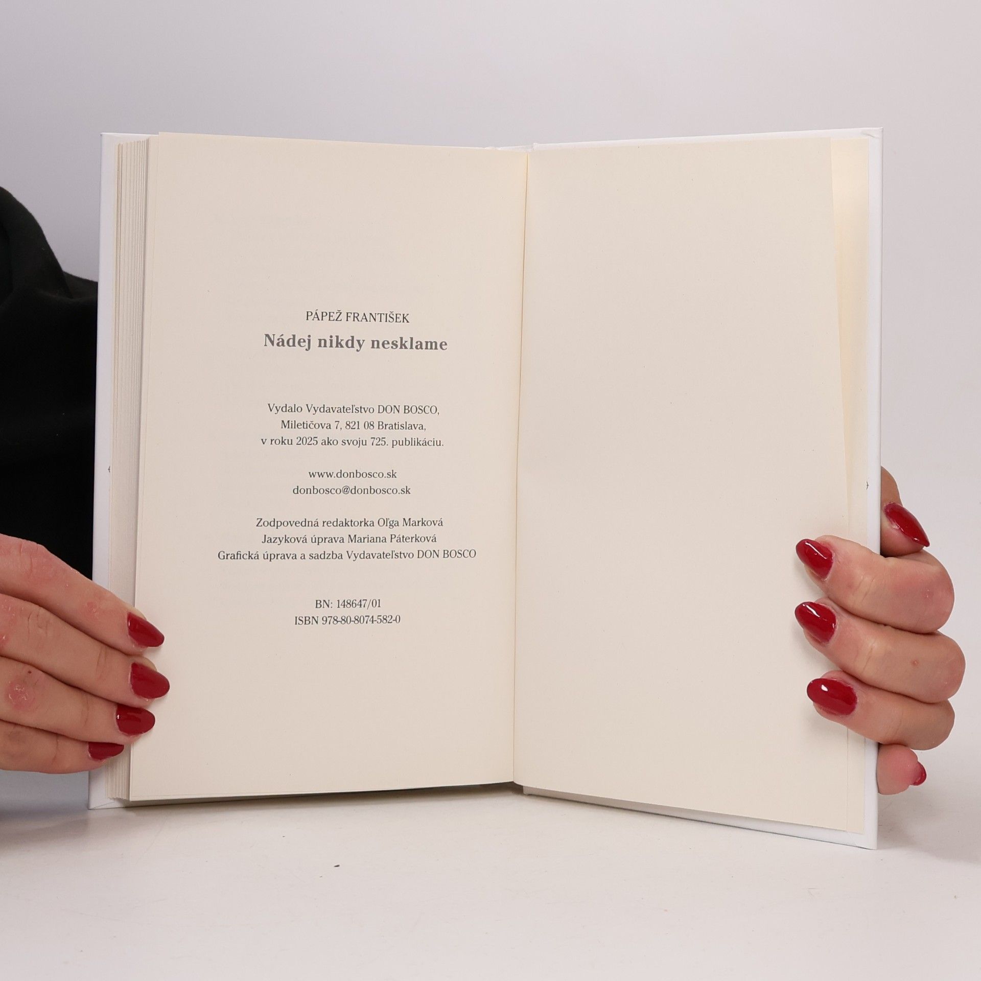 Papst Franziskus Nádej nikdy nesklame