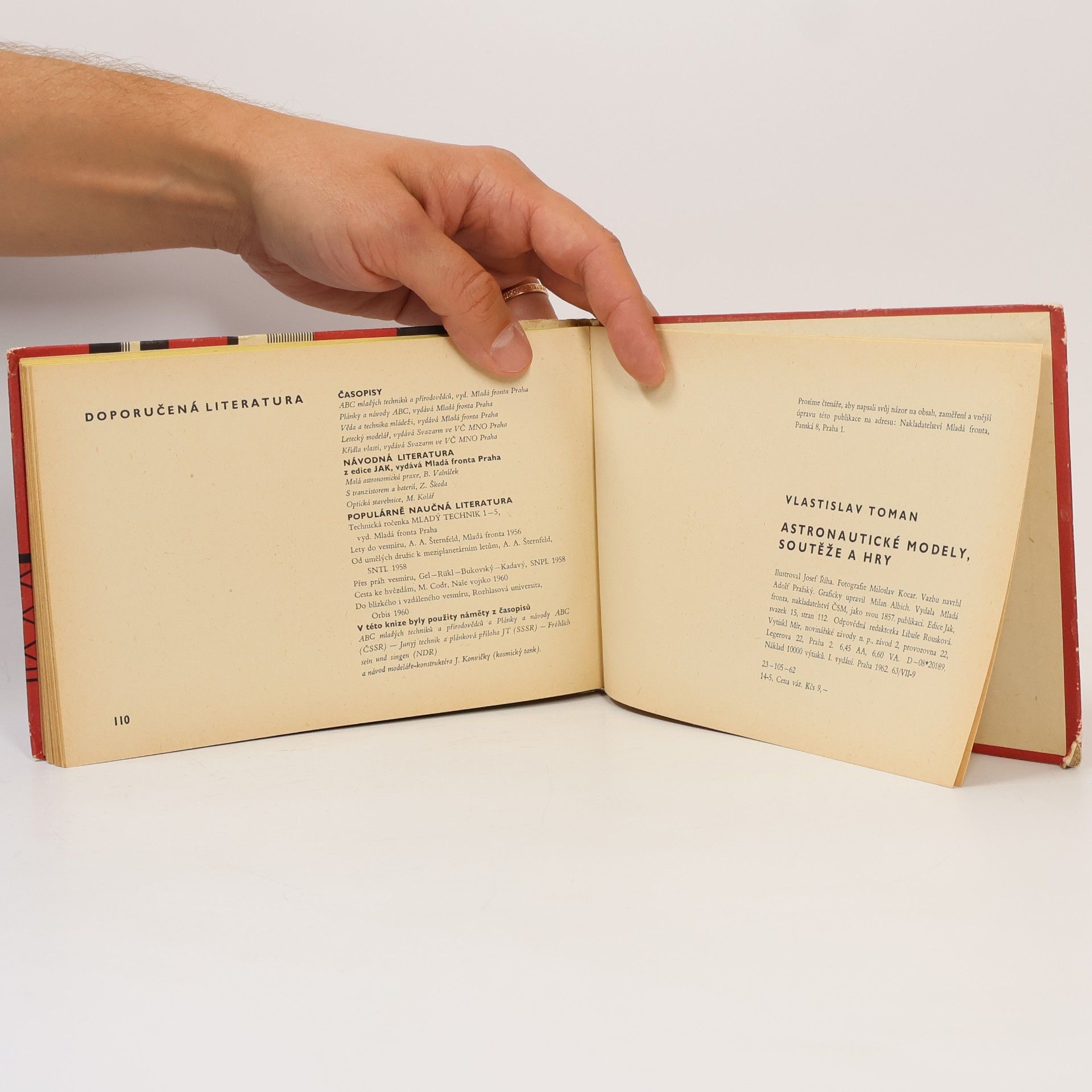Vlastislav Toman Astronautické modely, soutěže a hry