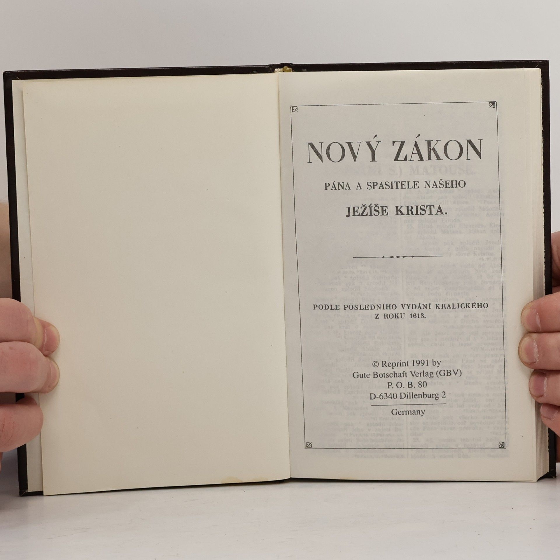 Autores varios Nový zákon Pána a Spasitele našeho Ježíše Krista