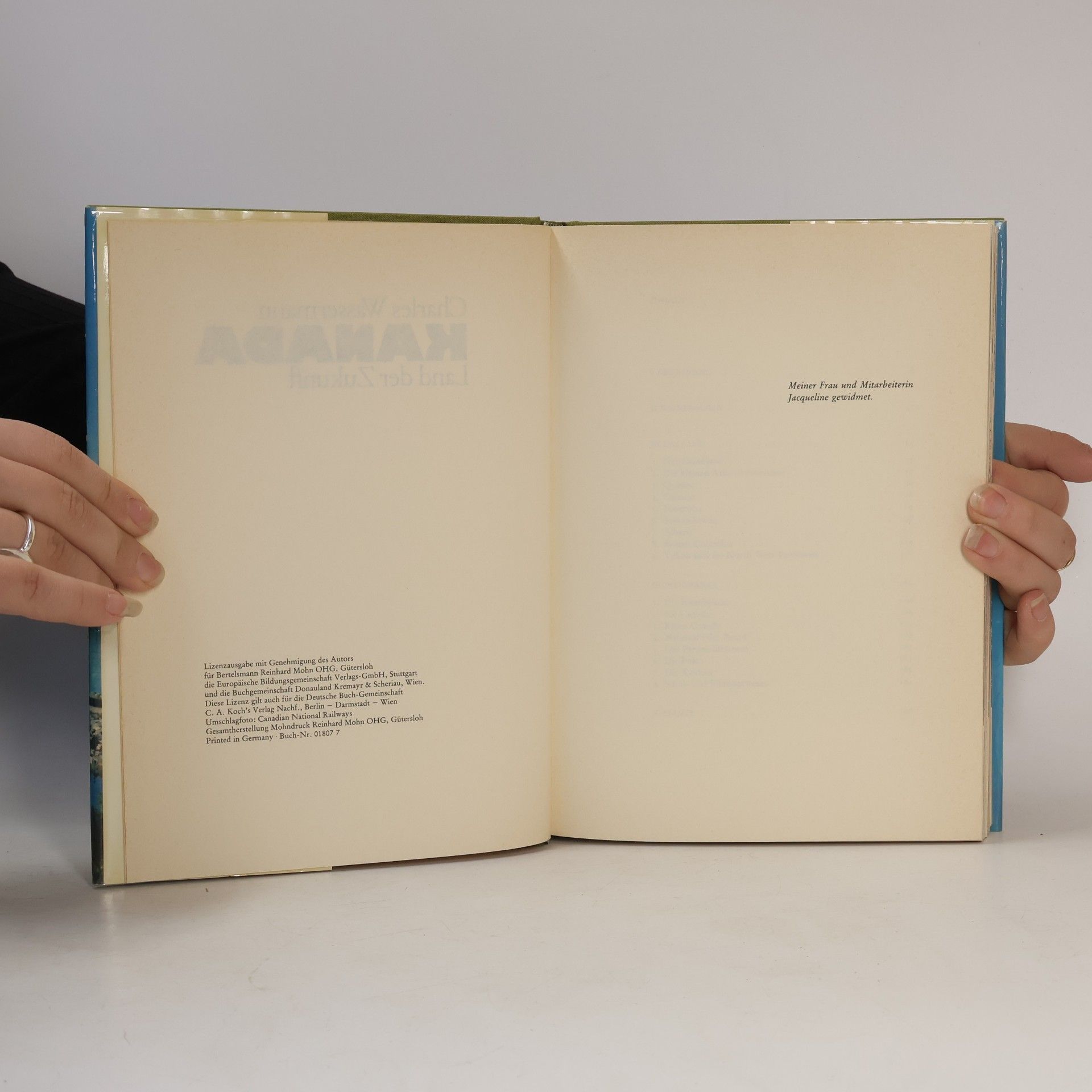 Charles Wassermann Kanada. Land der Zukunft