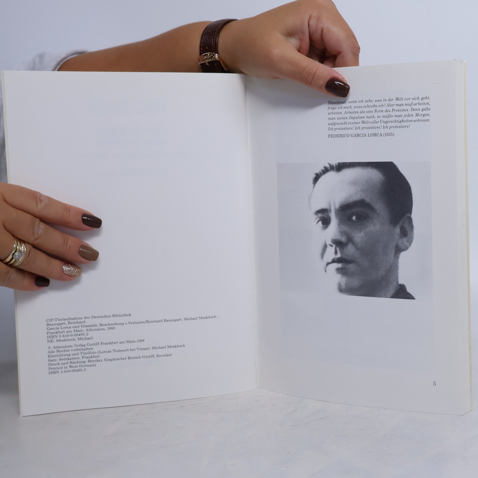 Reinhard Baumgart García Lorca und Granada
