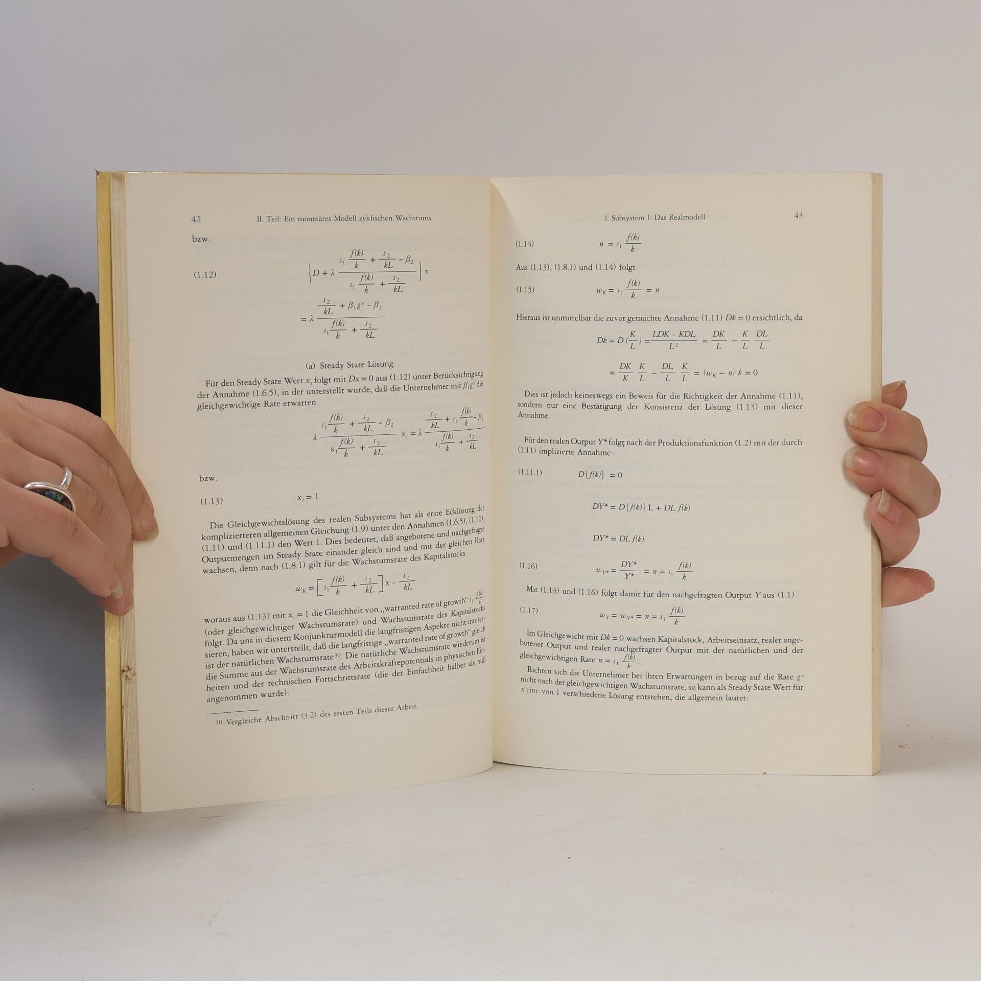 Hans-Edi Loef Volkswirtschaftliche Schriften - 253: Ein monetäres Modell zyklischen Wachstums