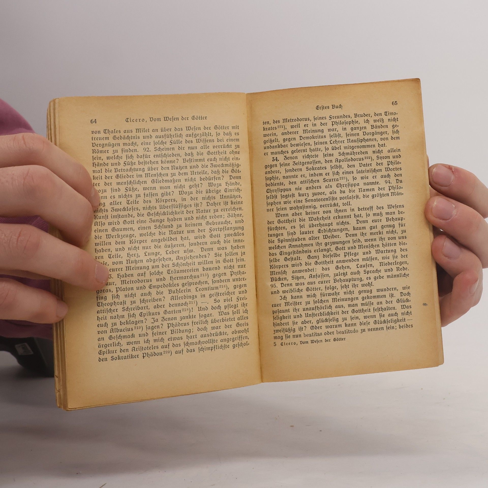 Cicero Vom Wesen der Götter