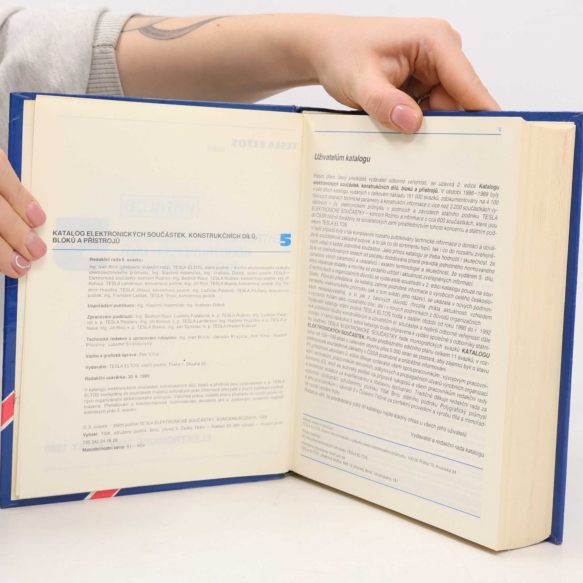 Vlastimil Halamíček Katalog elektronických součástek, konstrukčních dílů, bloků a přístrojů 5
