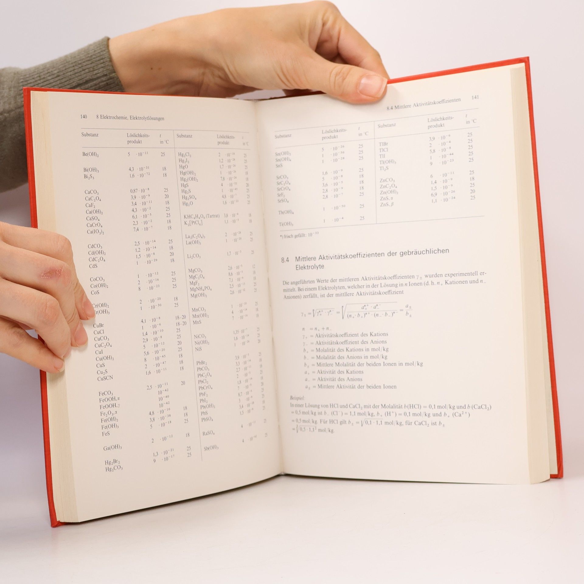 Küster Rechentafeln für die Chemische Analytik