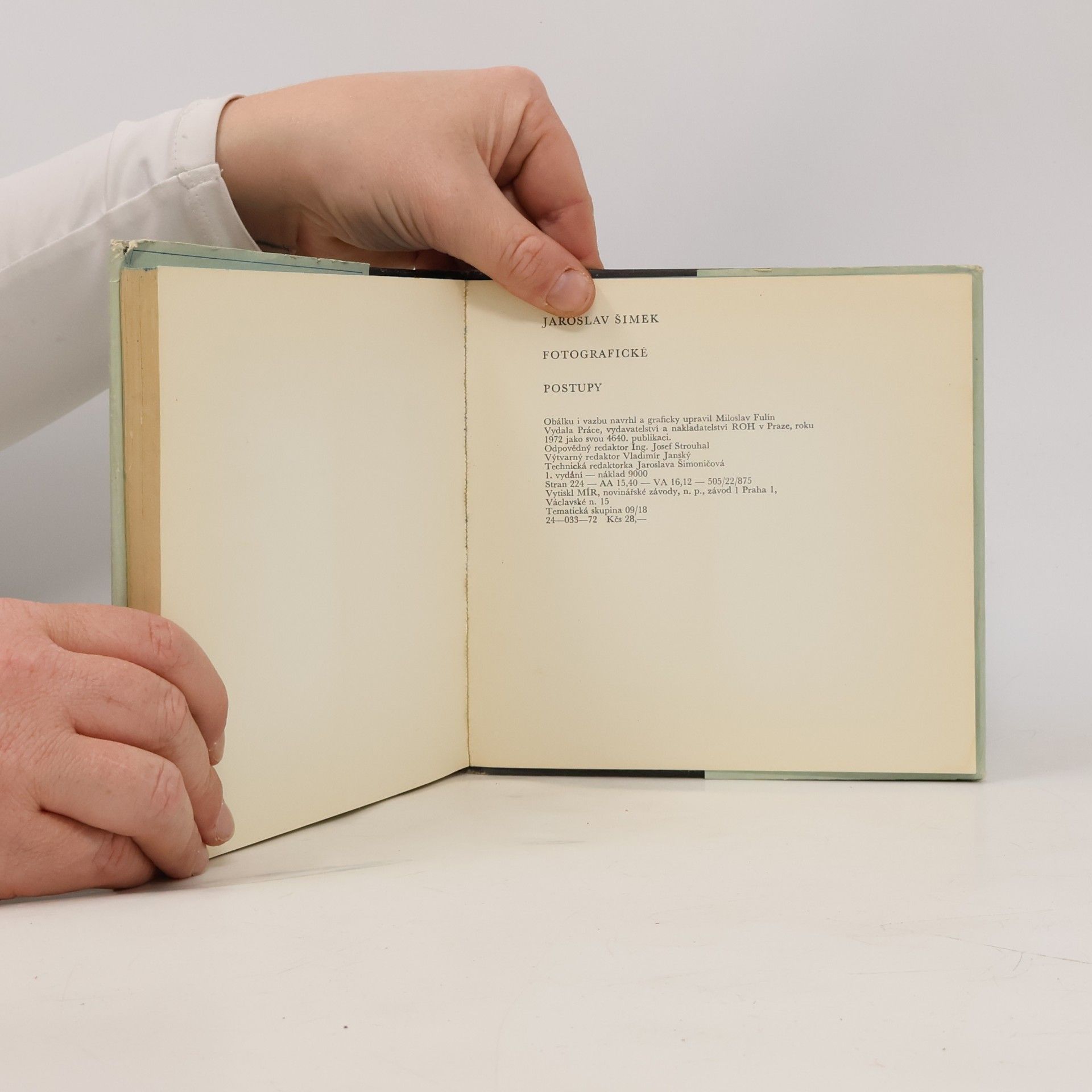 Jaroslav Šimek Fotografické postupy