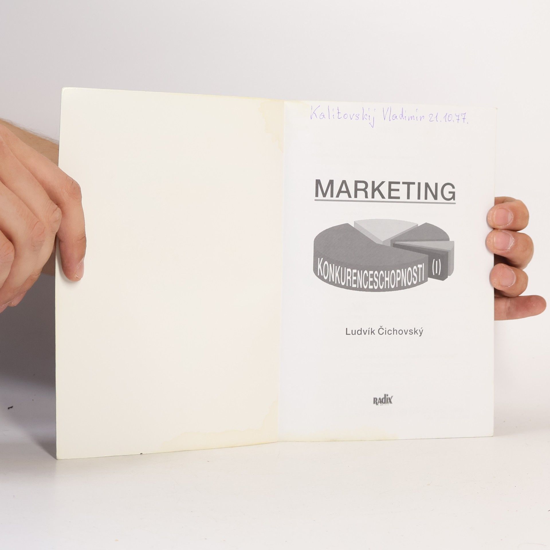 Ludvík Čichovský Marketing konkurenceschopnosti I.