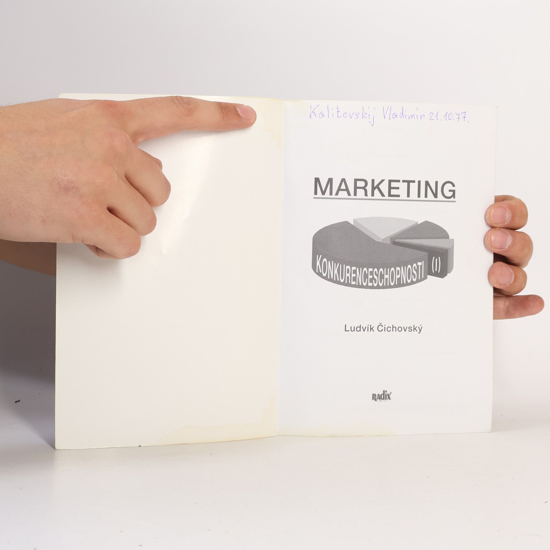 Ludvík Čichovský Marketing konkurenceschopnosti I.