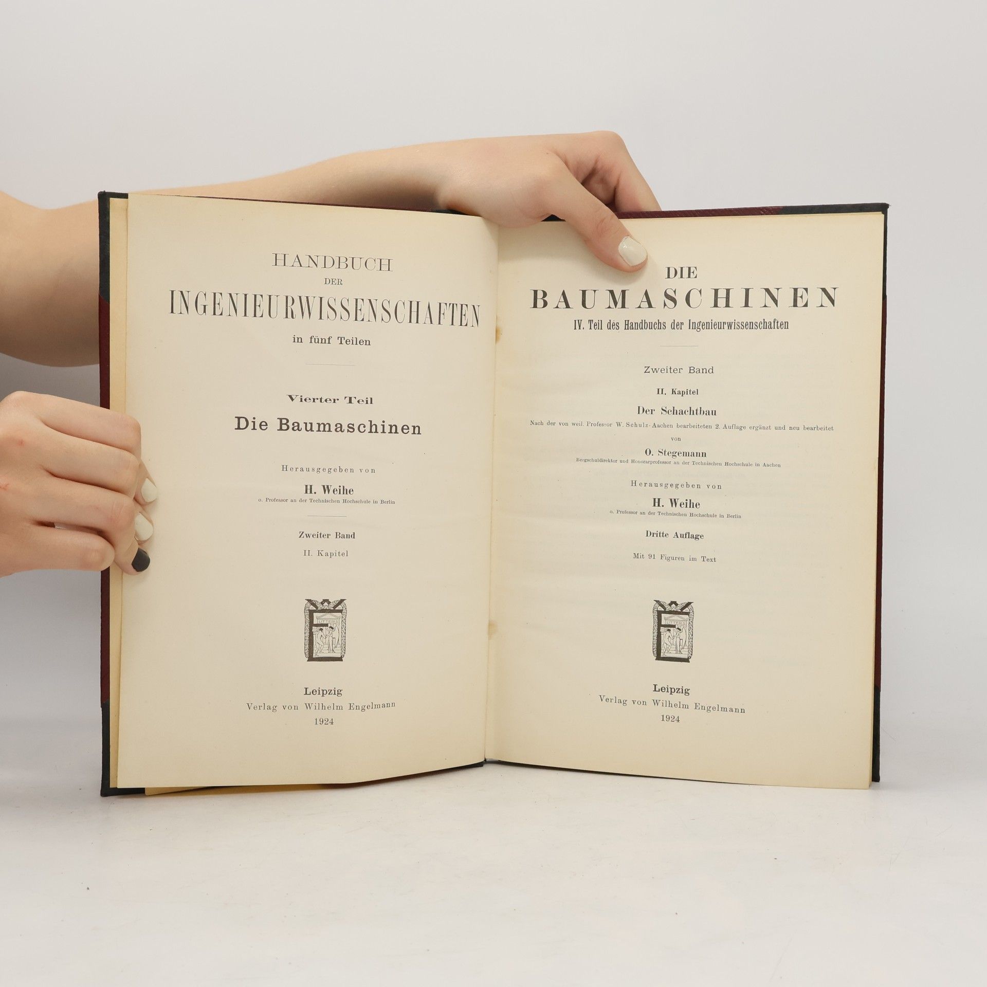 O. Stegemann Handbuch der Ingenieurwissenschaften IV