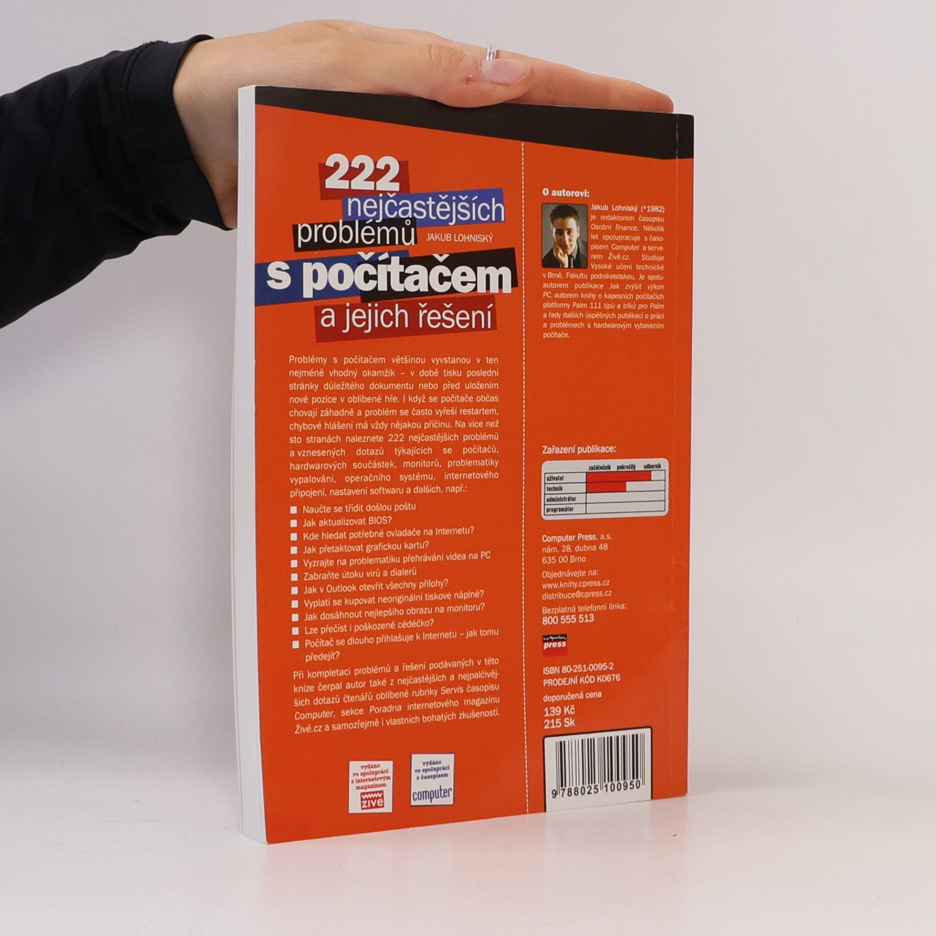 Jakub Lohniský 222 nejčastějších problémů s počítačem a jejich řešení