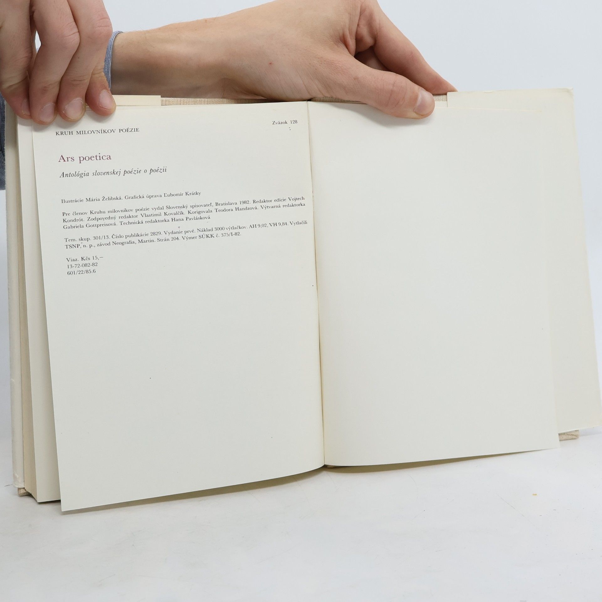 Stanislav Šmatlák Ars poetica : antológia slovenskej poézie o poézii