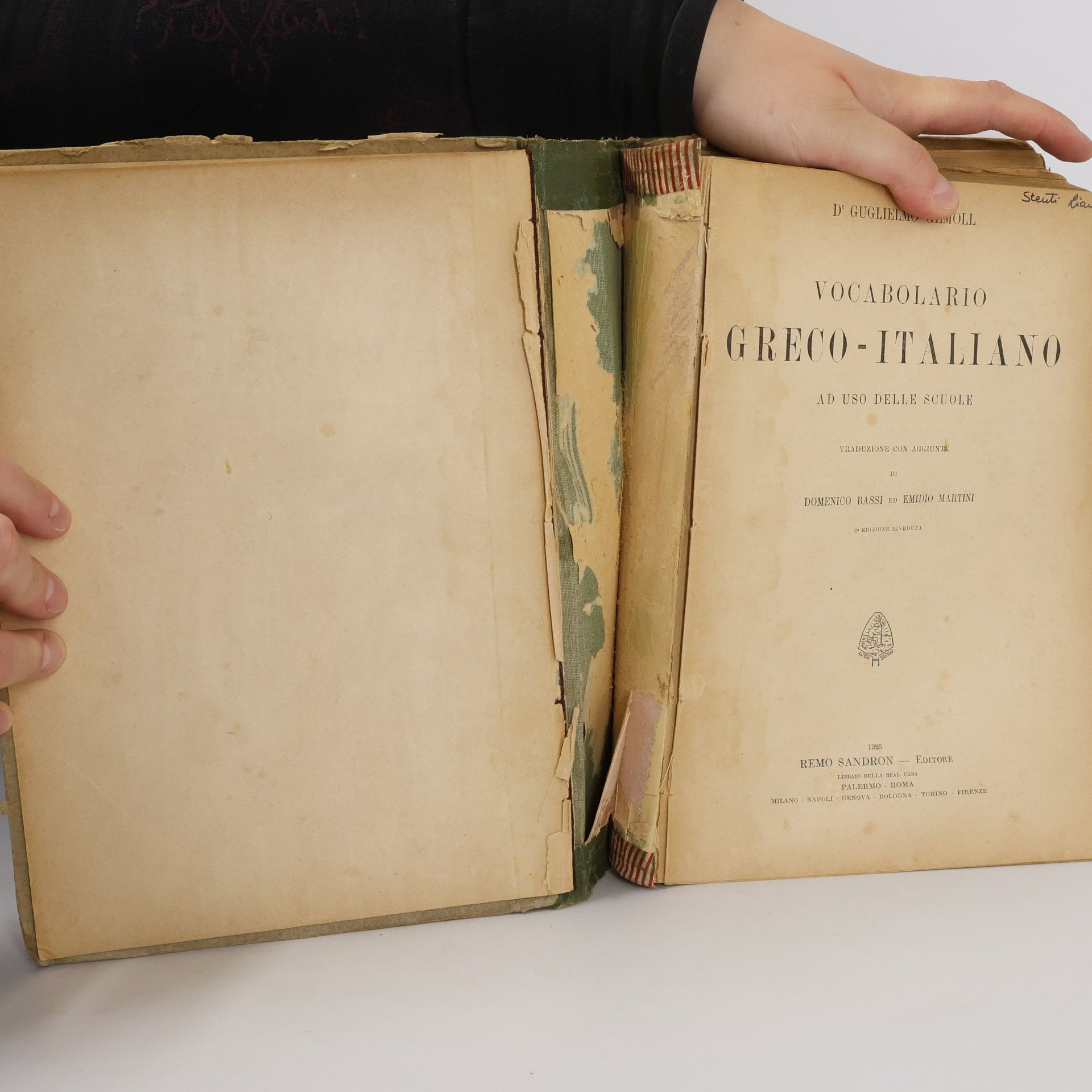 Wilhelm Gemoll Vocabolario Greco-Italiano ad uso delle scuole