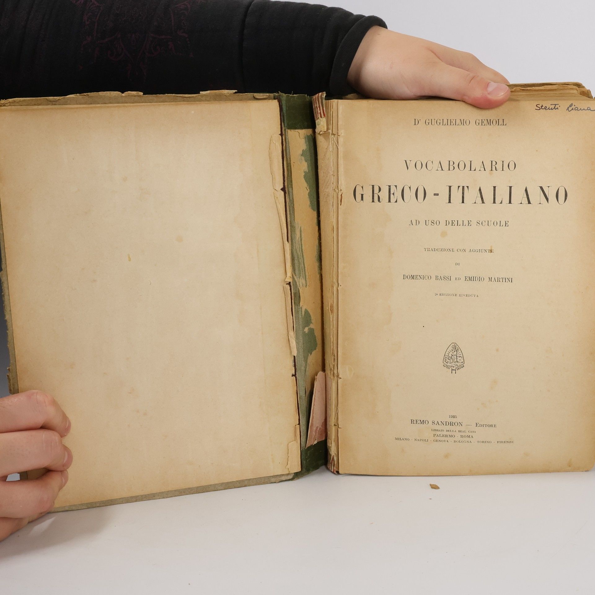 Wilhelm Gemoll Vocabolario Greco-Italiano ad uso delle scuole