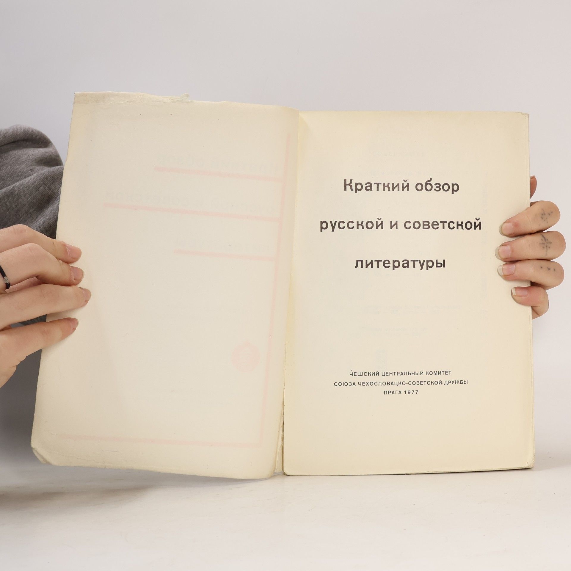 Various authors Краткий обзор русской и советской литературы (Kratkiy obzor russkoy i sovetskoy literatury)