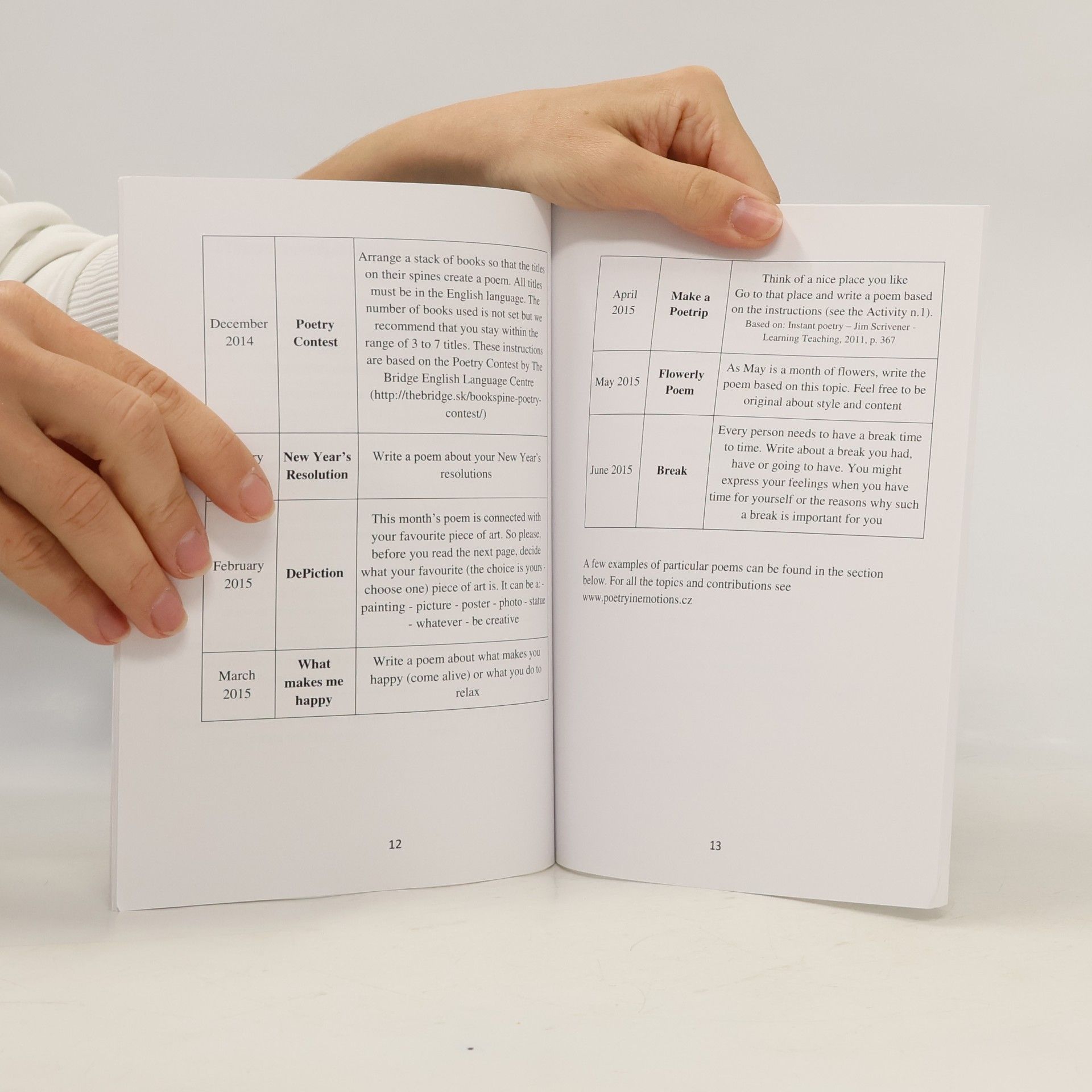 Marie Šimáková Poetry in eMotion Handbook