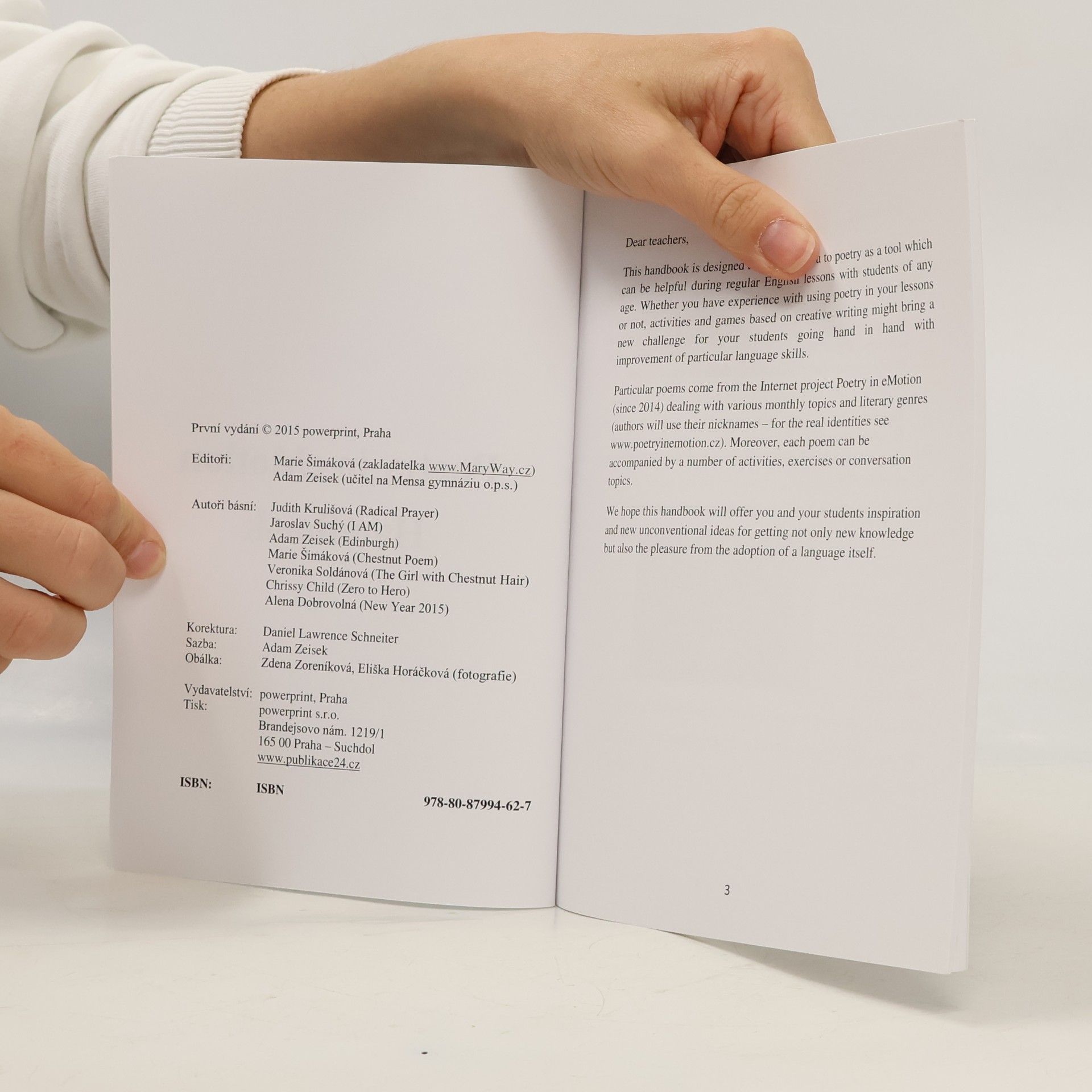 Marie Šimáková Poetry in eMotion Handbook