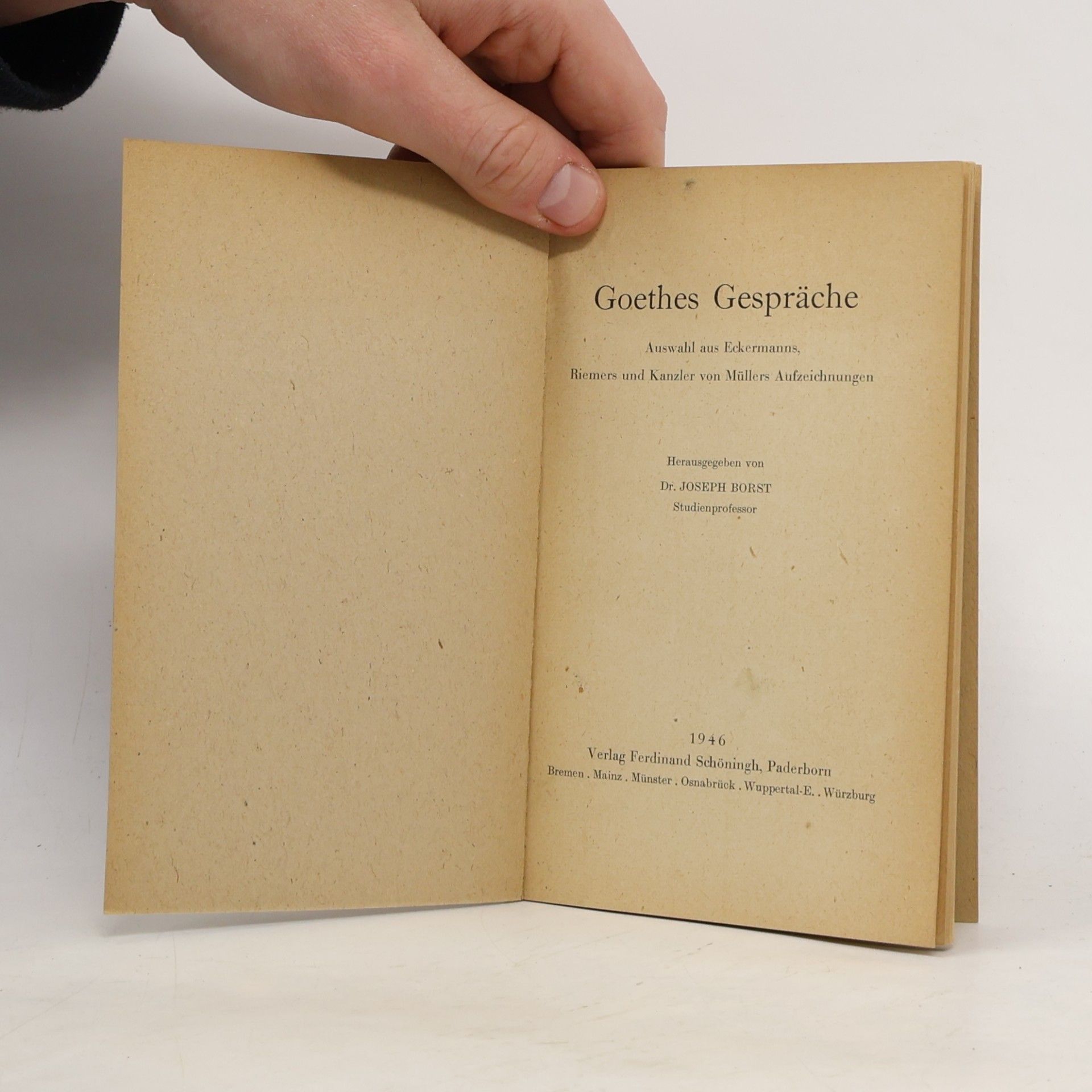 Eckermann Goethes Gespräche