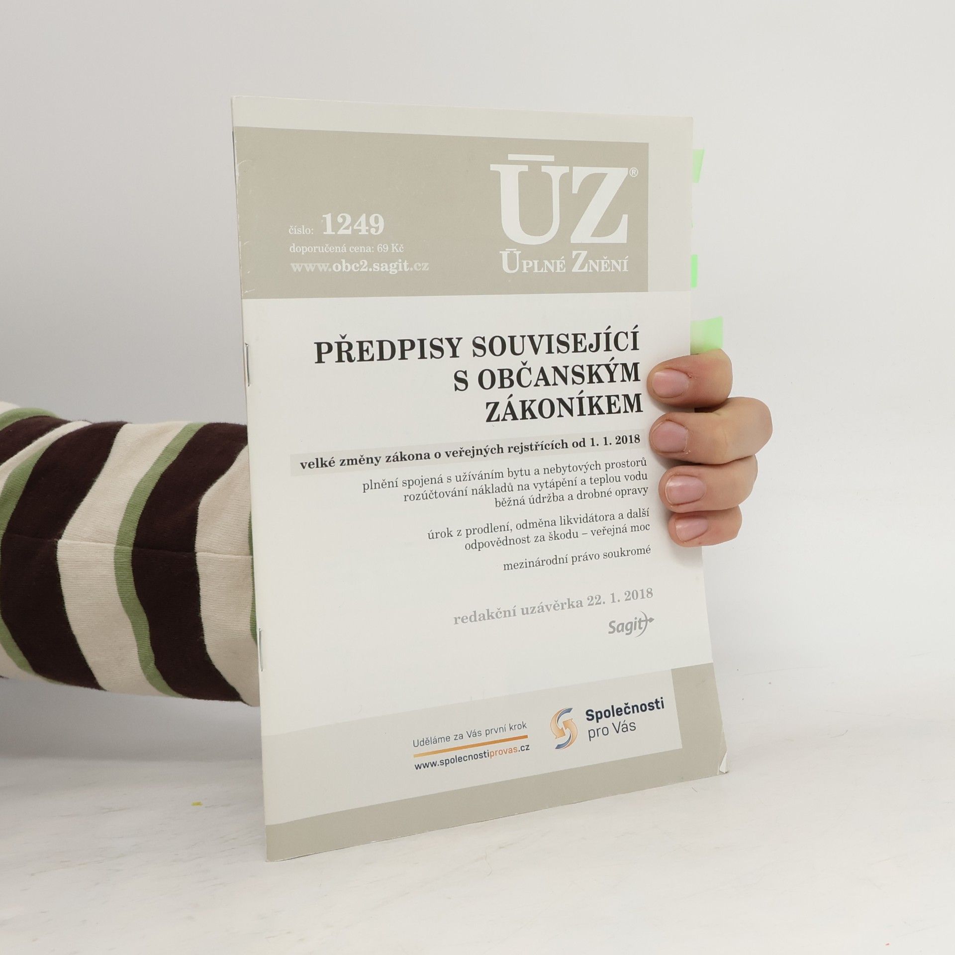 Autores varios ÚZ č. 1249 - Předpisy související s občanským zákoníkem, Veřejné rejstříky