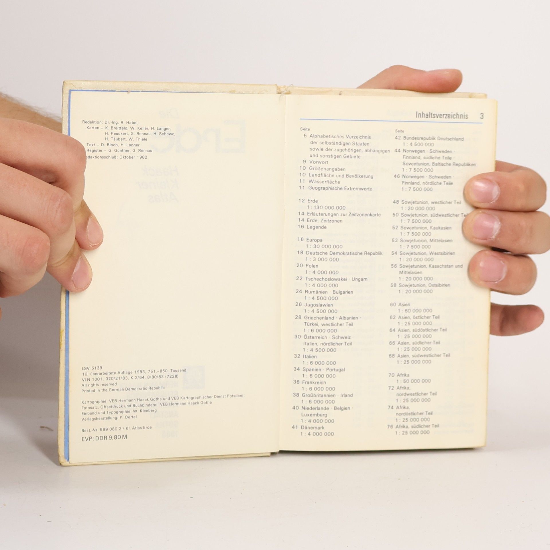Autores varios Die Erde. Haack Kleiner Atlas