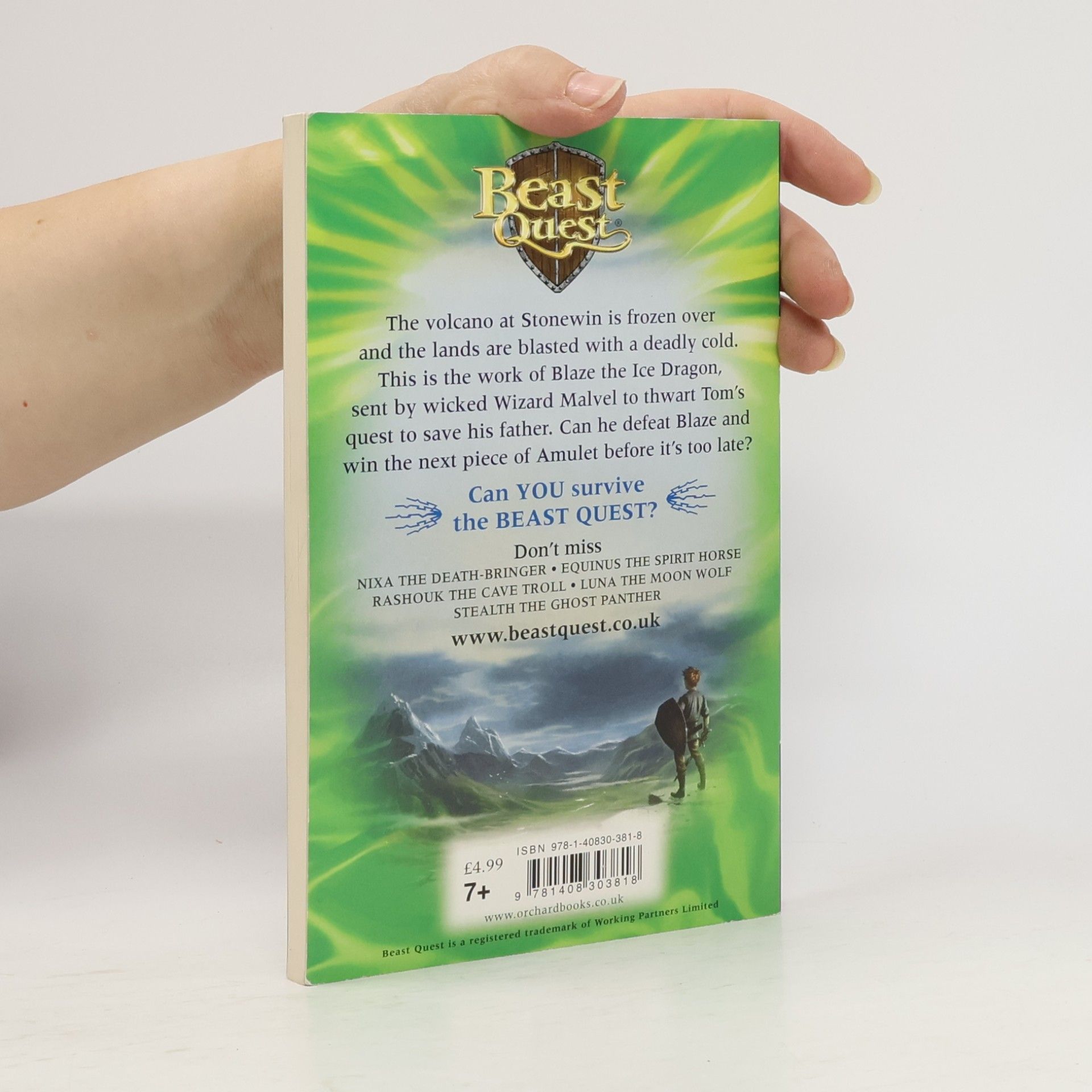 Adam Blade Beast Quest. The Amulet of Avantia. Blaze the Ice Dragon