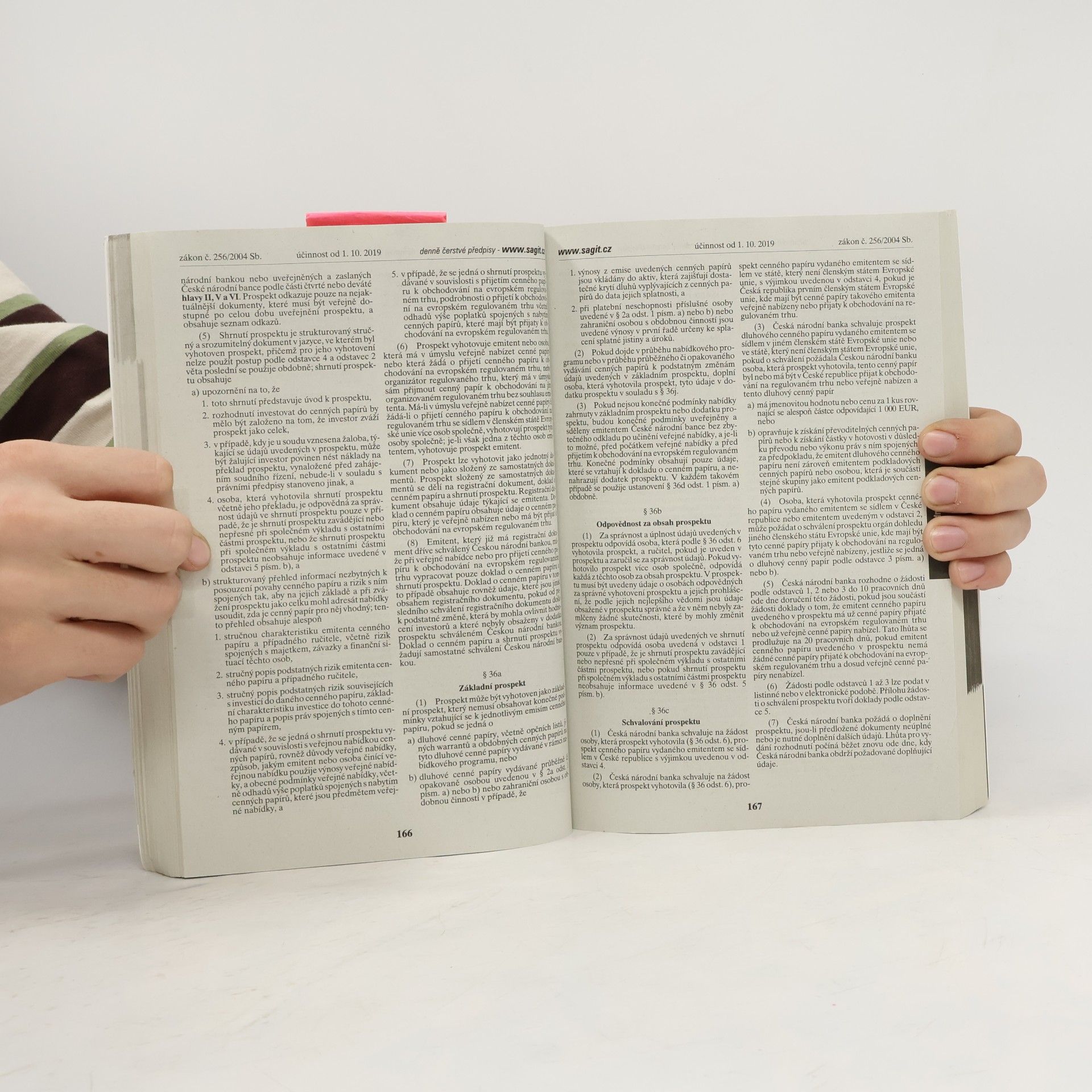 Various authors Cenné papíry : Kapitálový trh : novela zákona o podnikání na kapitálovém trhu od 1.10.2019 ; Investiční společnosti a fondy : redakční uzávěrka 16.9.2019