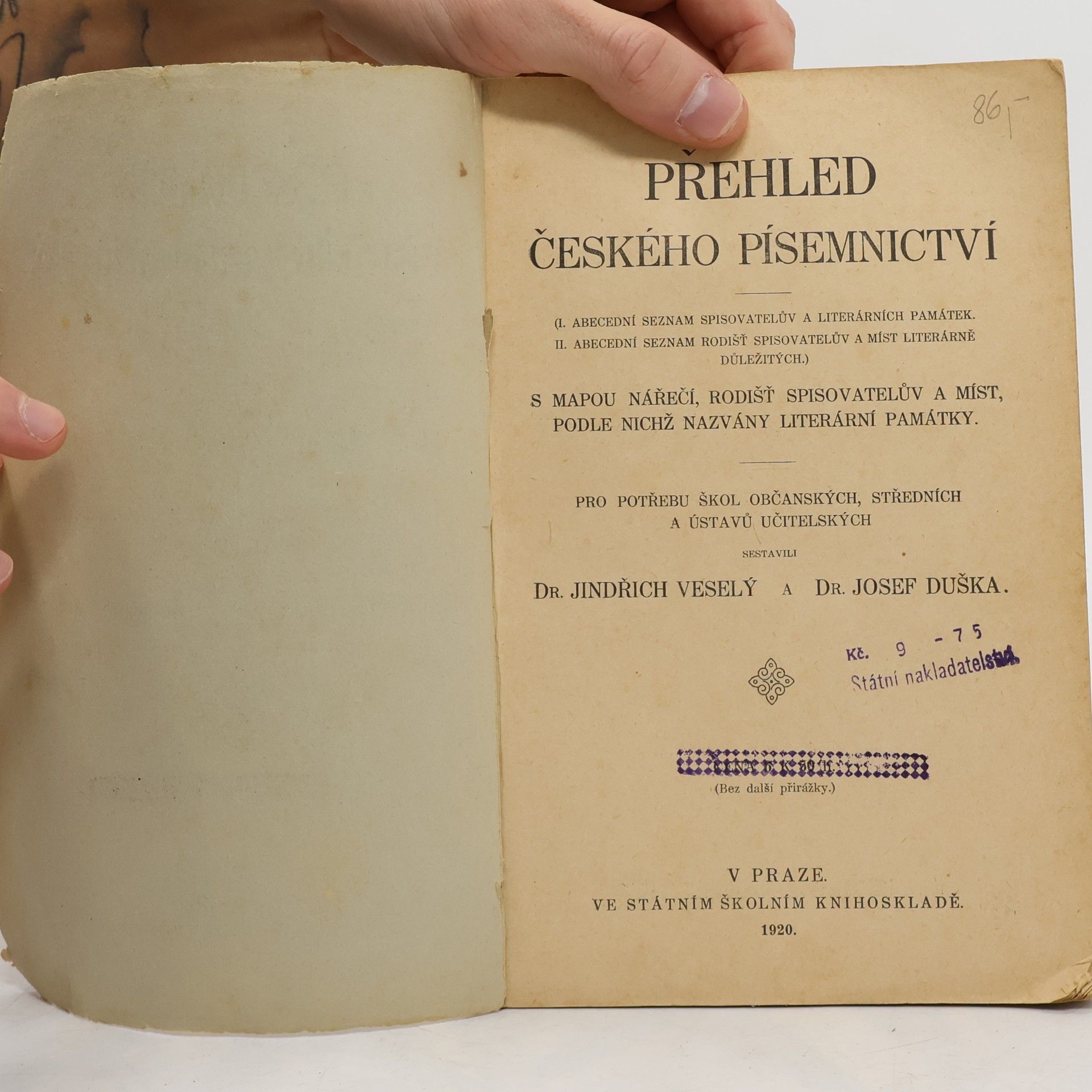 František Pulec Přehled českého písemnictví