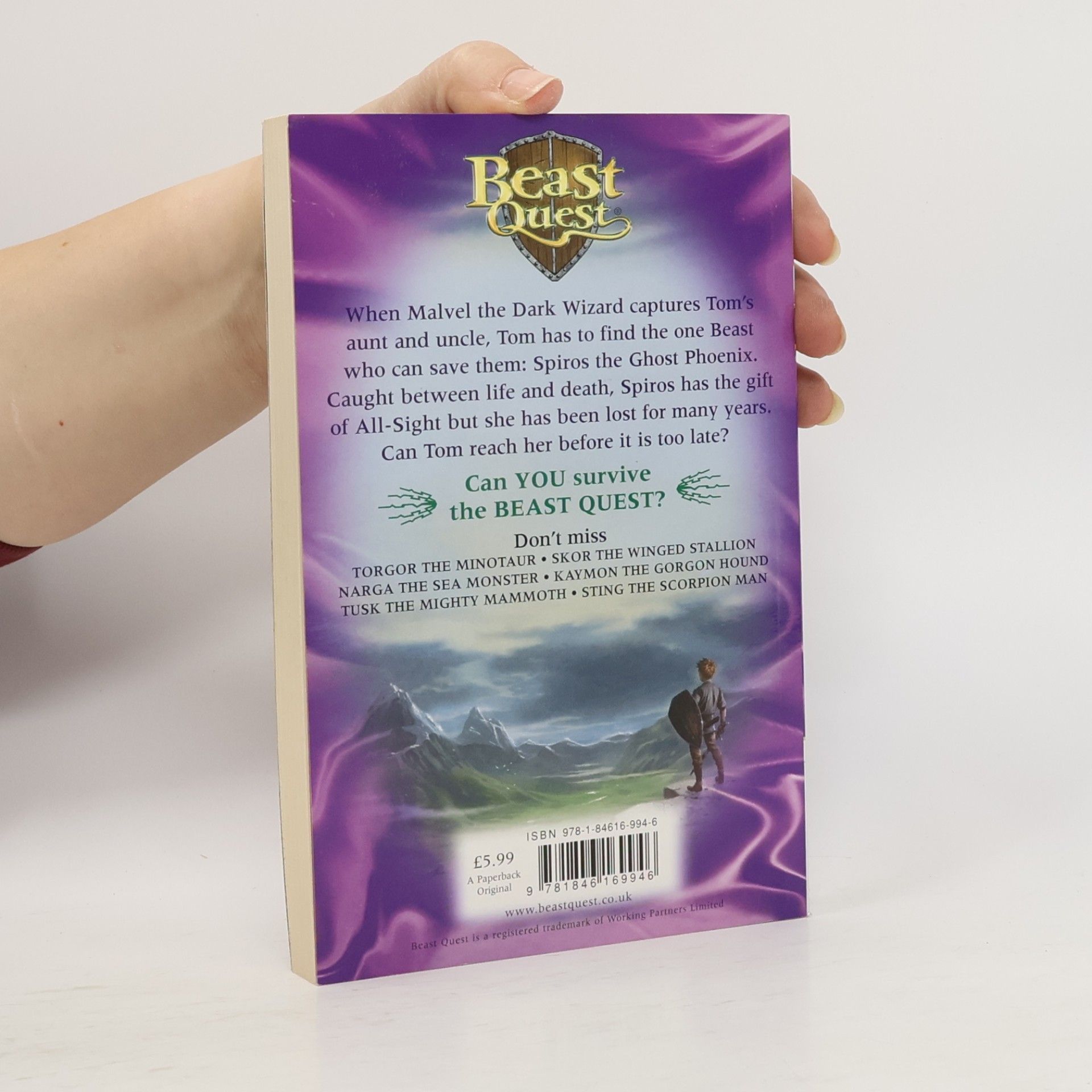 Adam Blade Beast Quest: Spiros the Ghost Phoenix