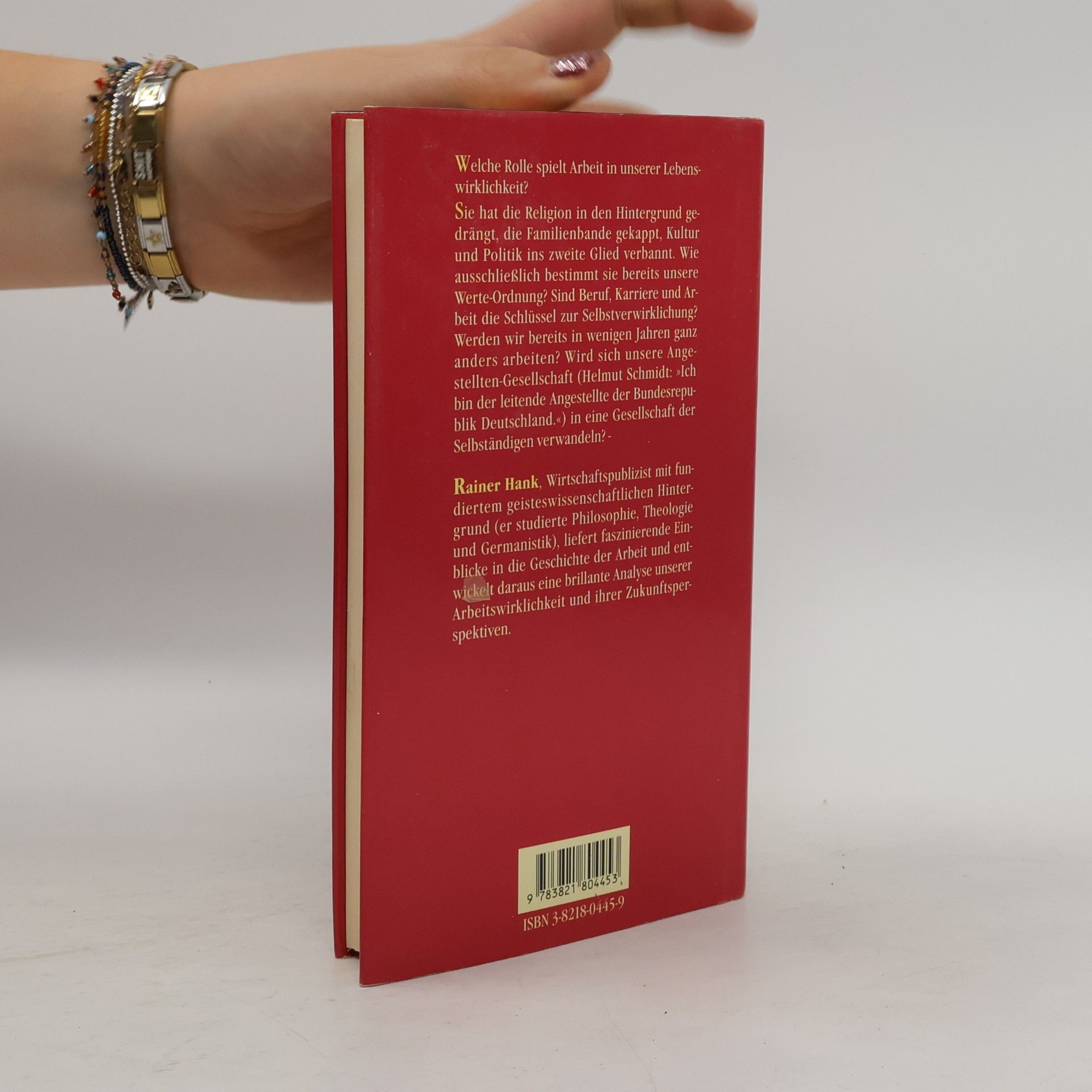 Rainer Hank Arbeit - die Religion des 20. Jahrhunderts