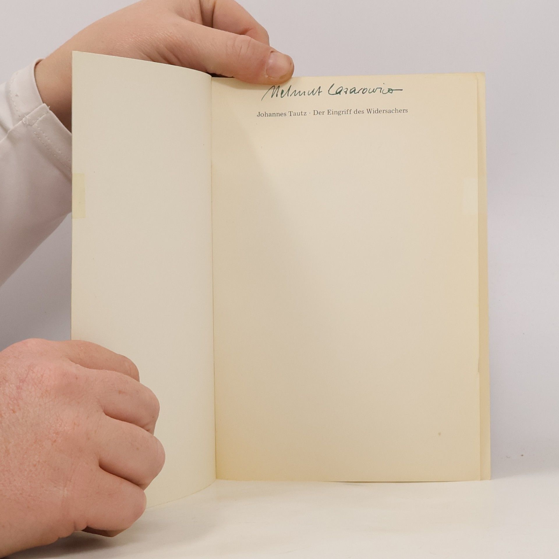 Johannes Tautz Der eingriff des Widersachers