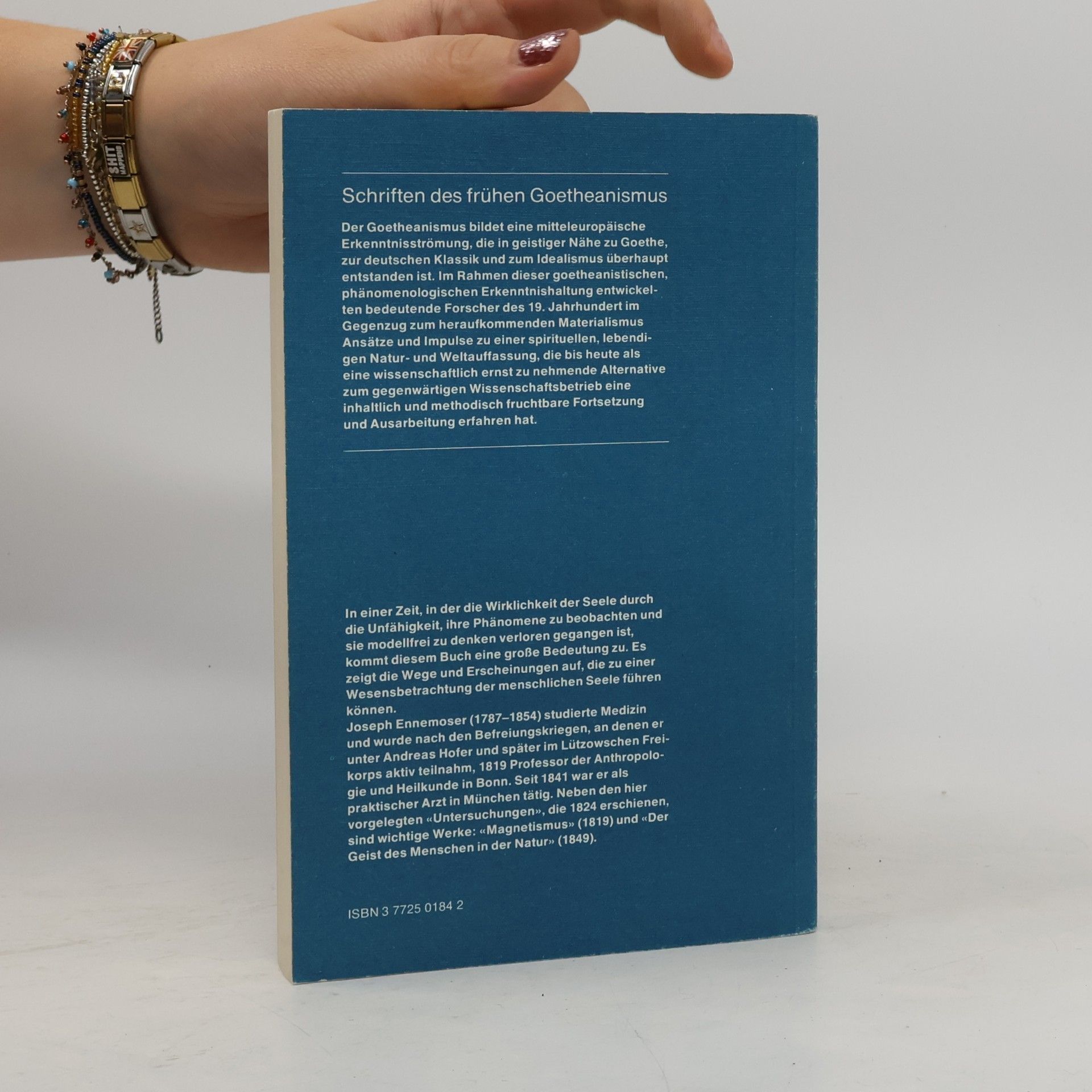 Joseph Ennemoser Schriften des frühen Goetheanismus: Untersuchungen über den Ursprung und das Wesen der menschlichen Seele