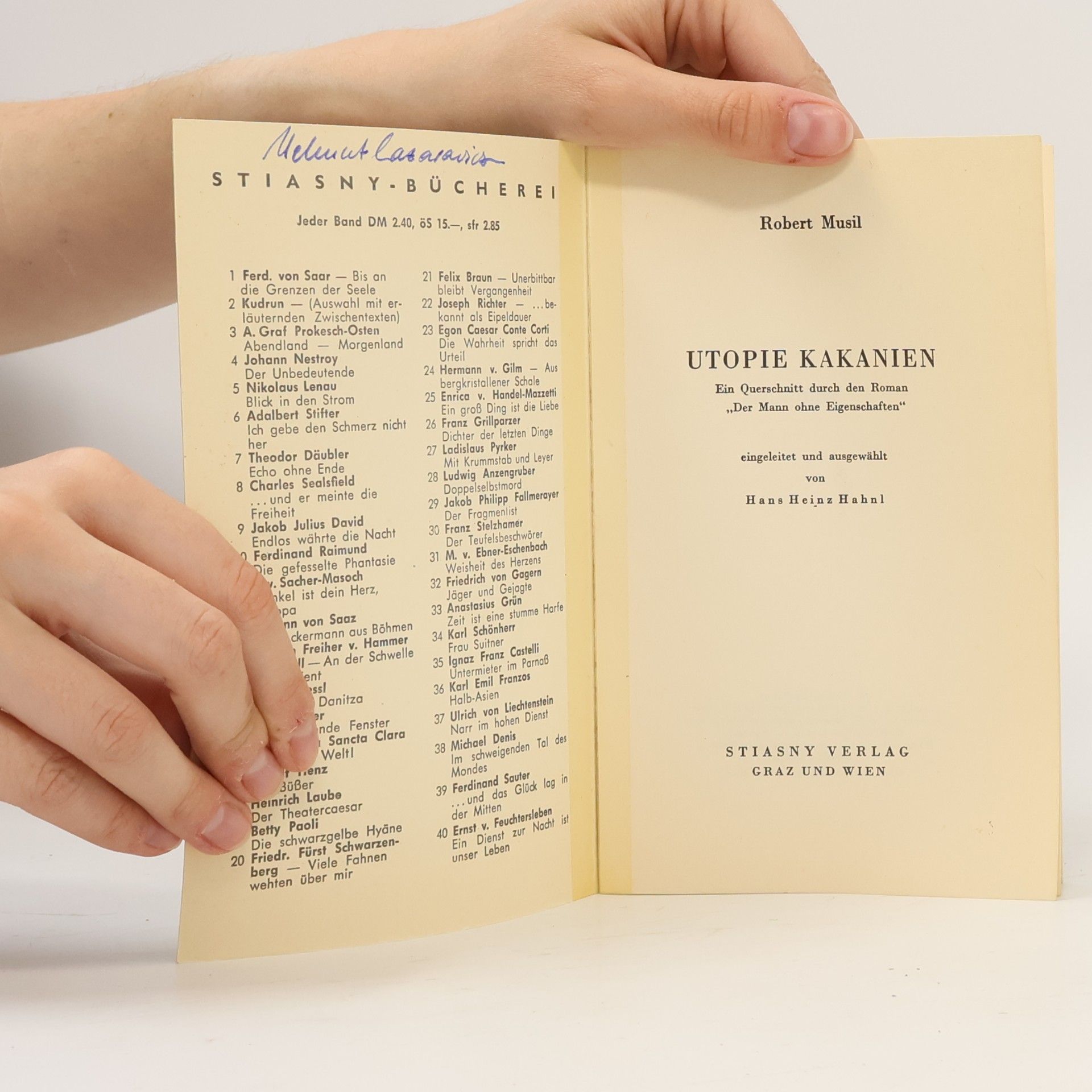 Robert Musil Utopie Kakanien