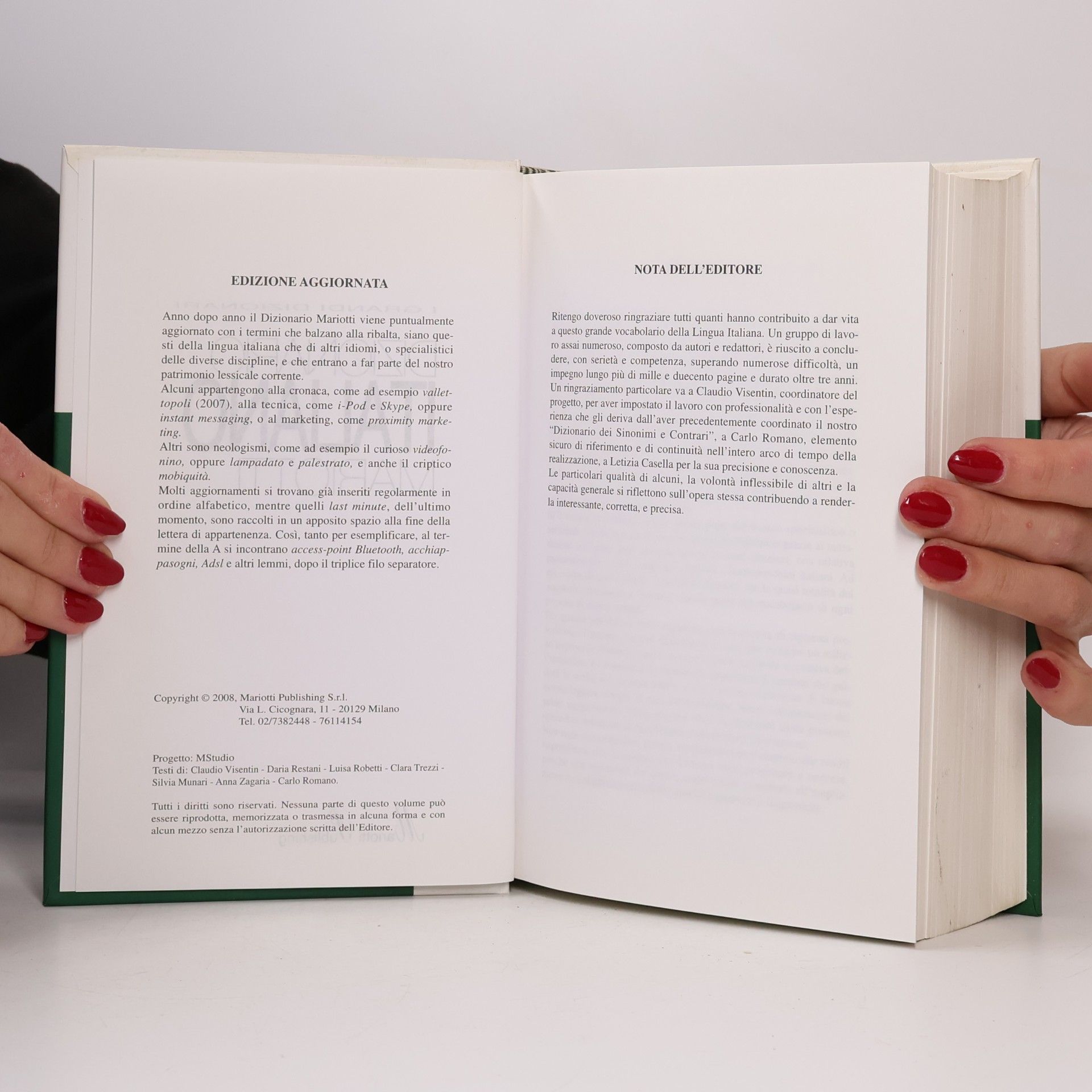 Claudio Visentin Dizionario italiano Mariotti