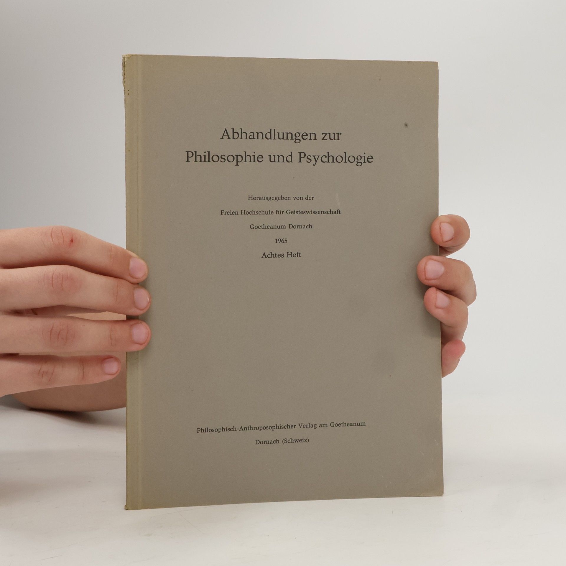 Autorenkollektiv Abhandlungen zur Philosophie und Psychologie