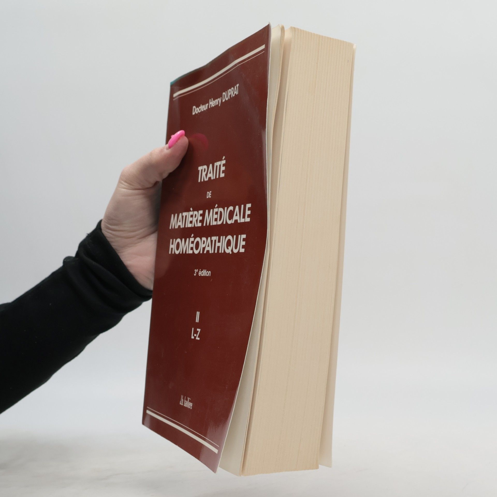 Henry Duprat Traité de matière médicale homéopathique II, L-Z
