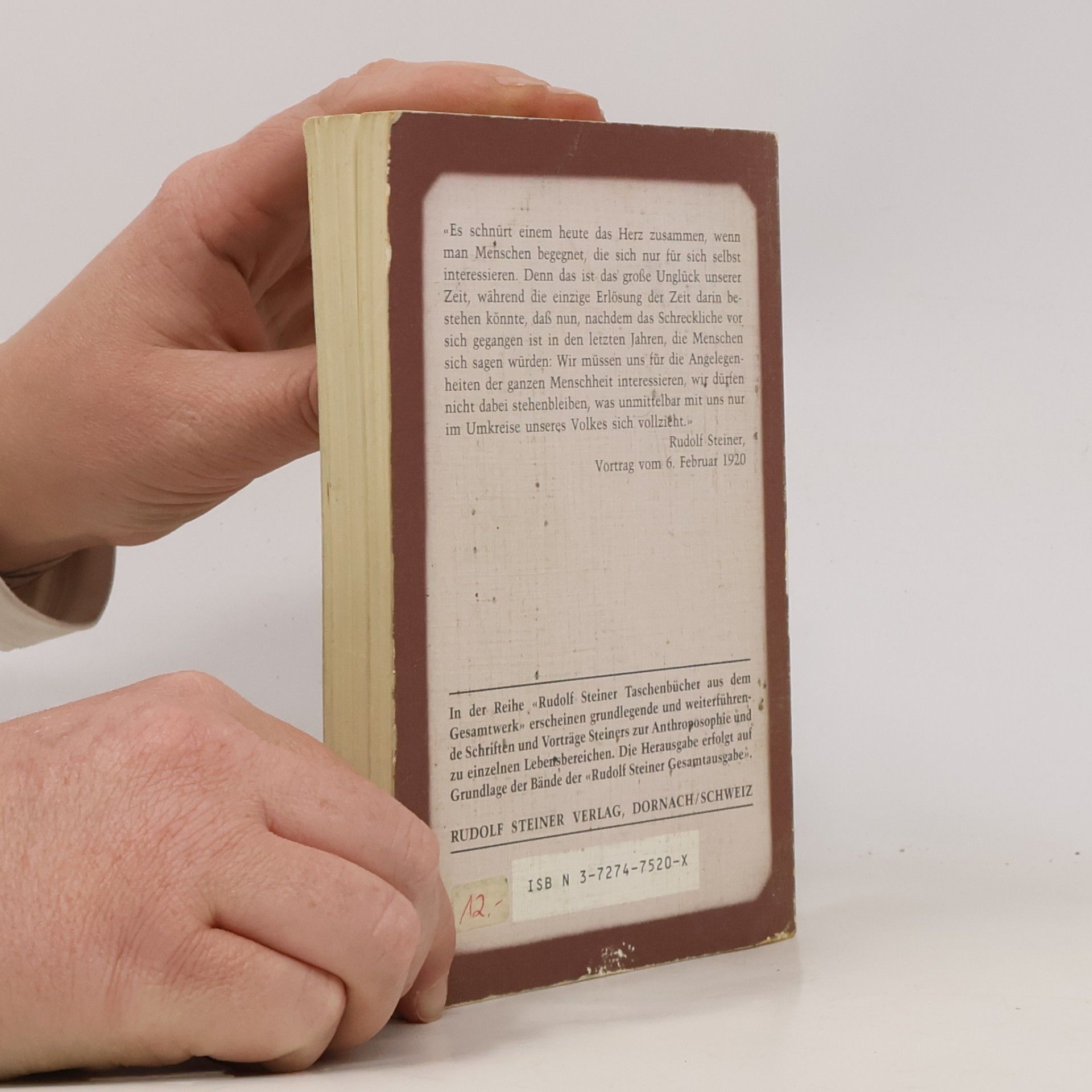 Rudolf Steiner Rudolf Steiner Taschenbücher aus dem Gesamtwerk - 752: Geistige und soziale Wandlungen in der Menschheitsentwickelung