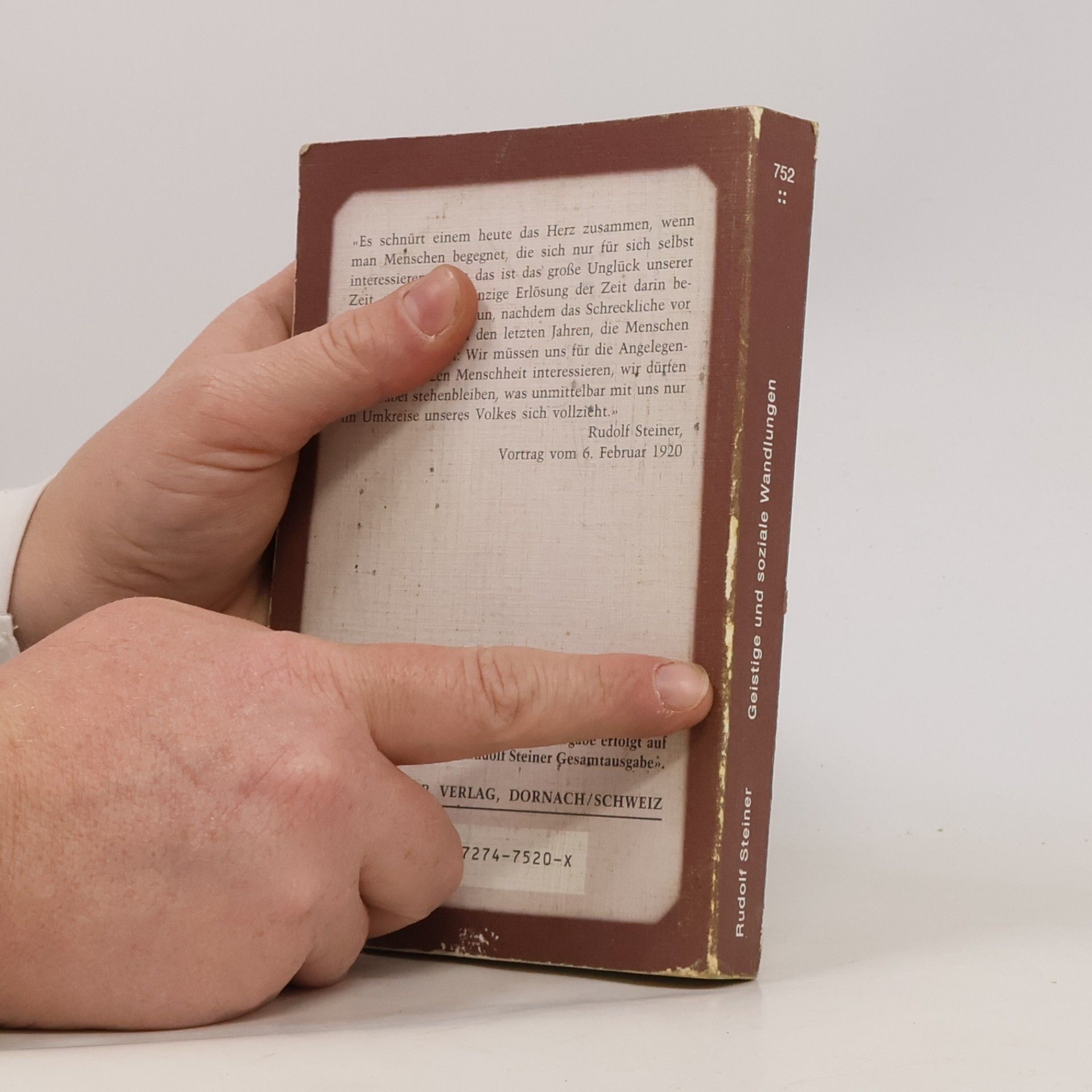 Rudolf Steiner Rudolf Steiner Taschenbücher aus dem Gesamtwerk - 752: Geistige und soziale Wandlungen in der Menschheitsentwickelung