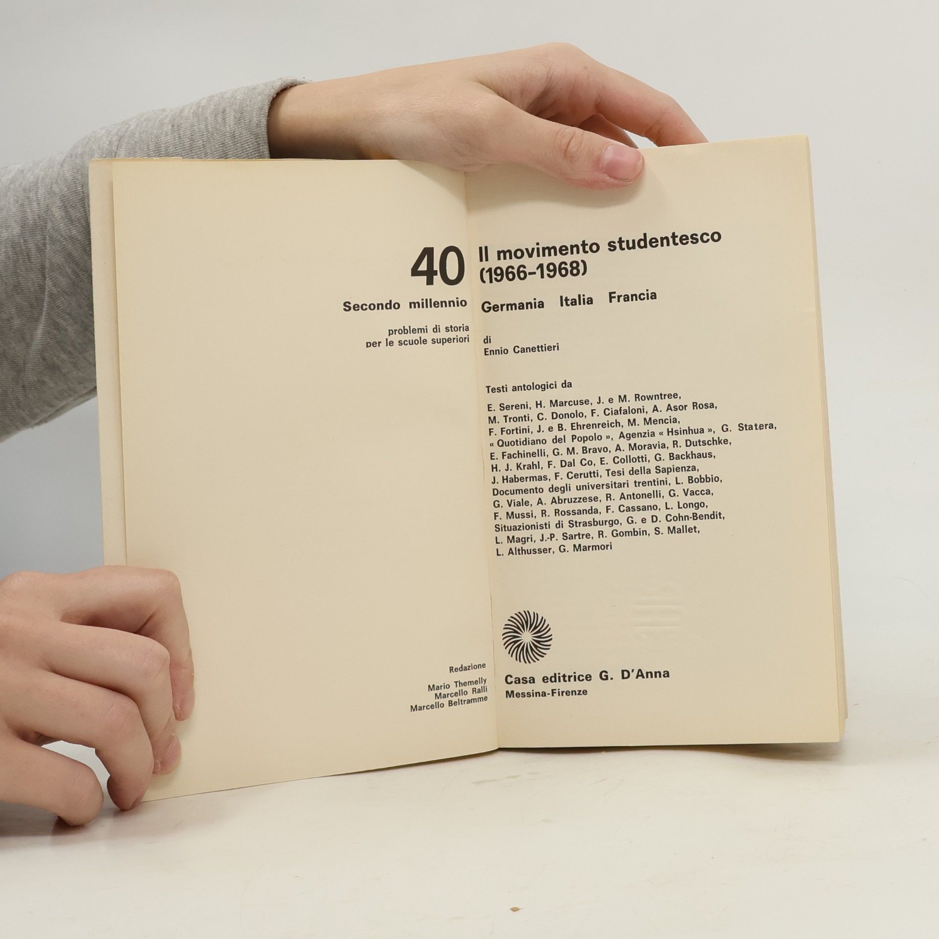Ennio Canettieri Il movimento studentesco (1966-1968)