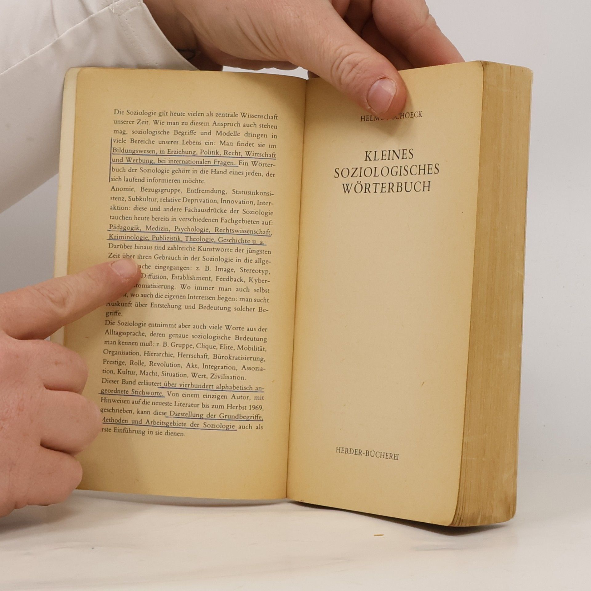 Helmut Schoeck Kleines soziologisches Wörterbuch