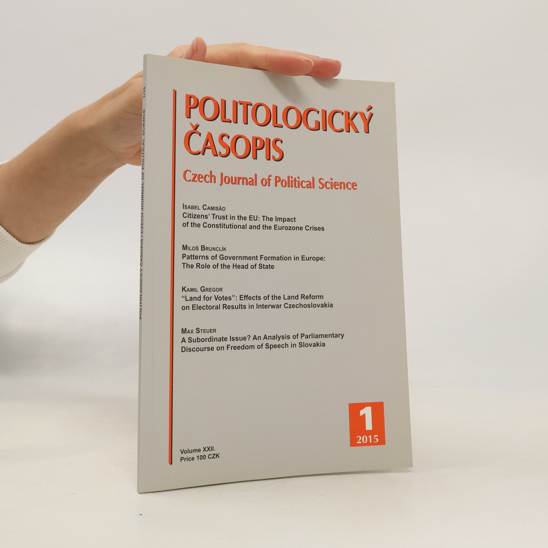 Various authors Politologický časopis 1/2015