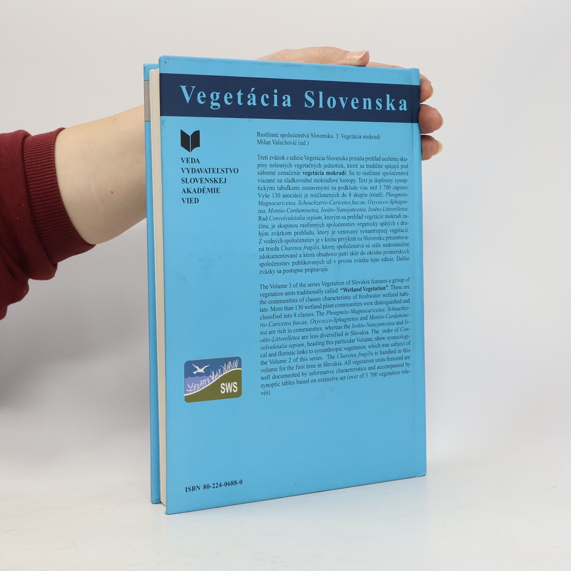 Milan Valachovič Rastlinné spoločenstvá Slovenska. 3, Vegetácia mokradí