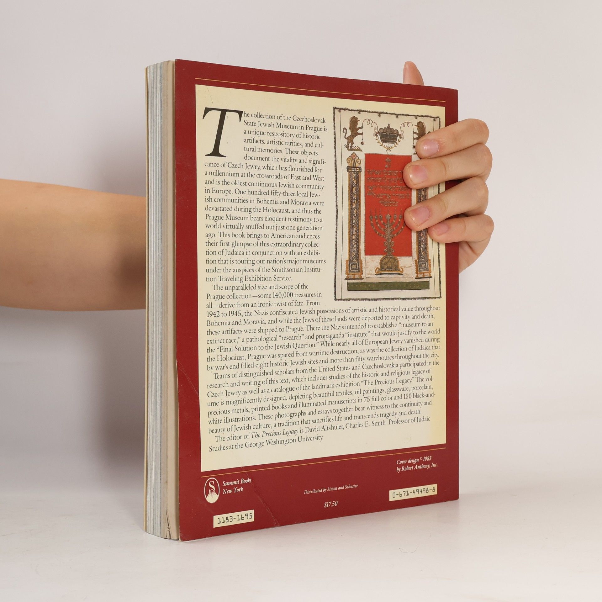 David Altshuler The Precious legacy : Judaic treasures from the Czechoslovak state collections